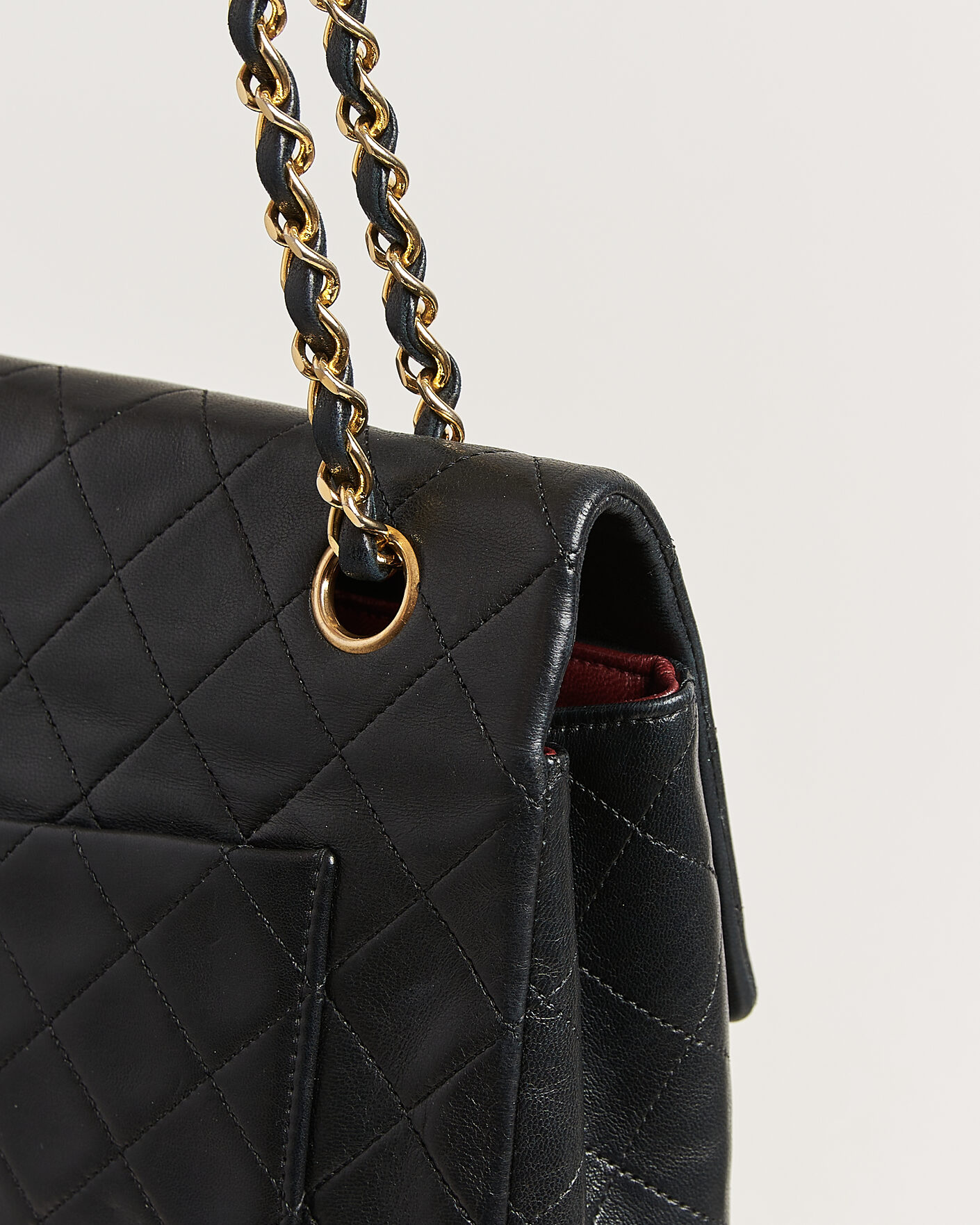 Herre | Pre-Owned & Vintage Bags | Chanel Pre-Owned | Vintage Classic Flap Bag Lambskin Black