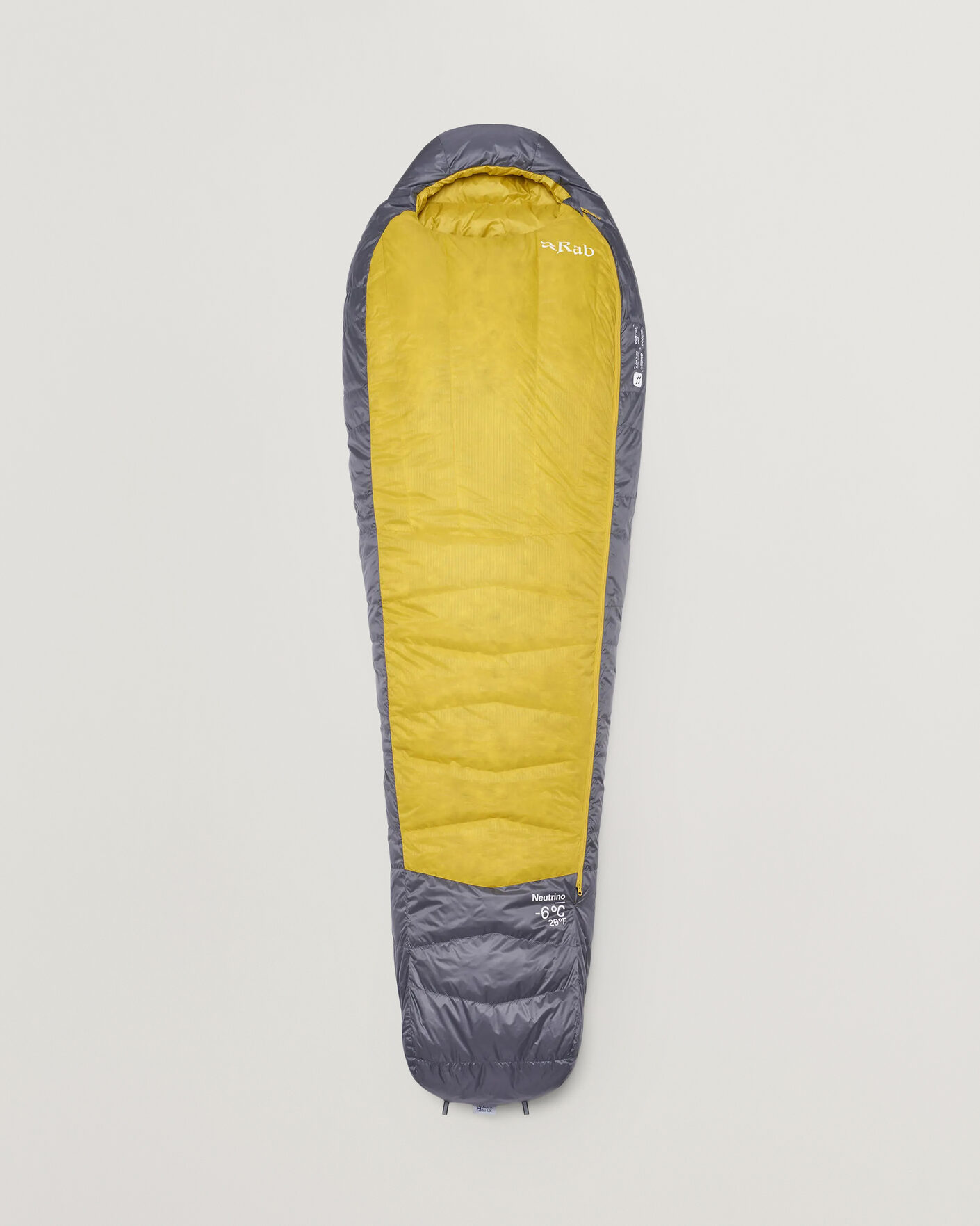 Herre | Outdoor living | Rab | Neutrino -6C Sleeping Bag Regular Graphene/Dark Pollen