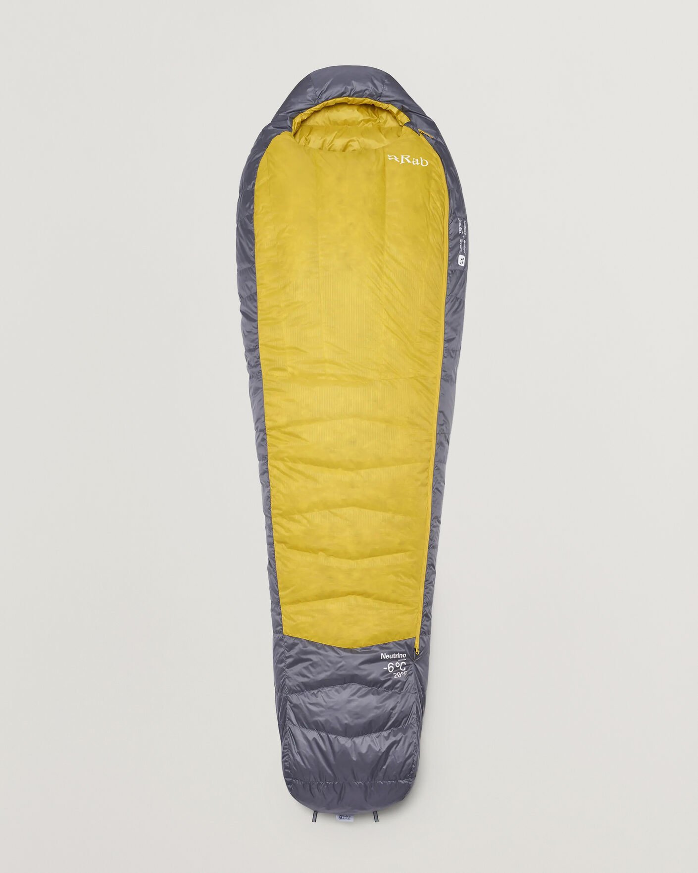 Herre | Outdoor living | Rab | Neutrino -6C Sleeping Bag Long Graphene/Dark Pollen