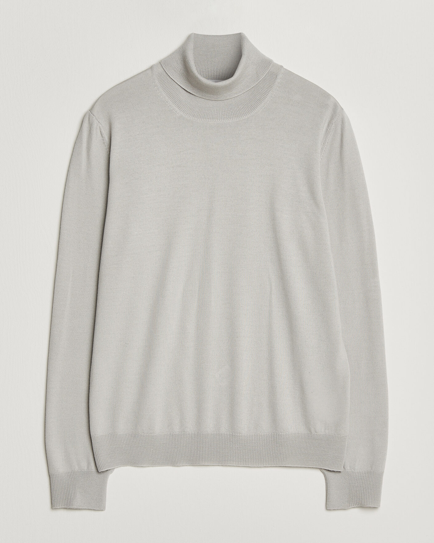 Herre | Gensere | Gran Sasso | Merino Fashion Fit Rollneck Light Beige