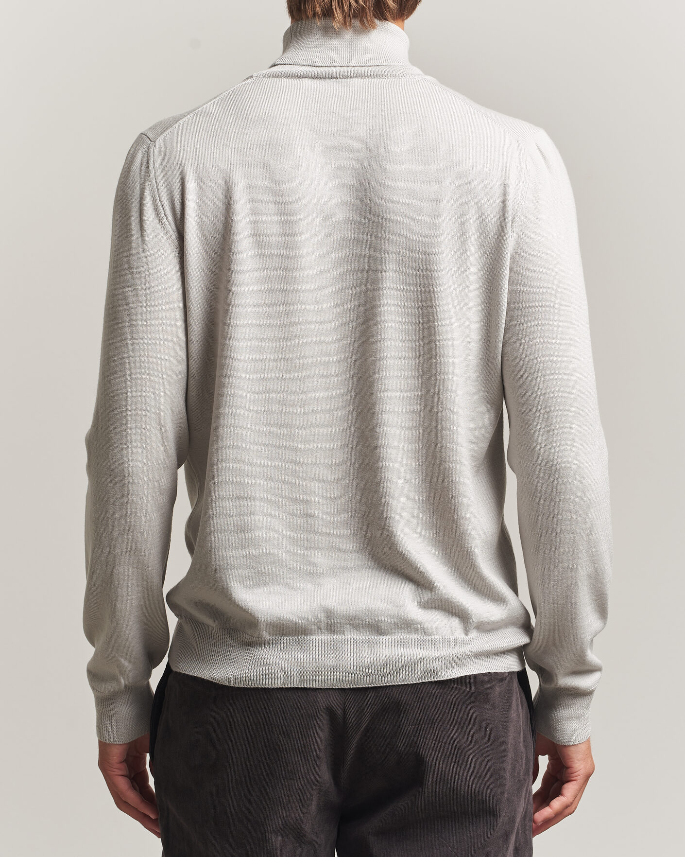 Herre | Gensere | Gran Sasso | Merino Fashion Fit Rollneck Light Beige