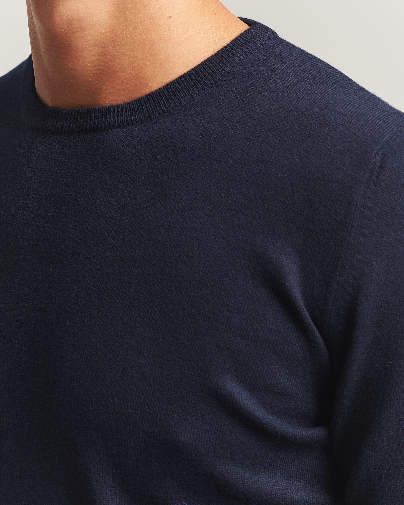 Herre | Gensere | Gran Sasso | Wool/Cashmere Crew Neck Navy