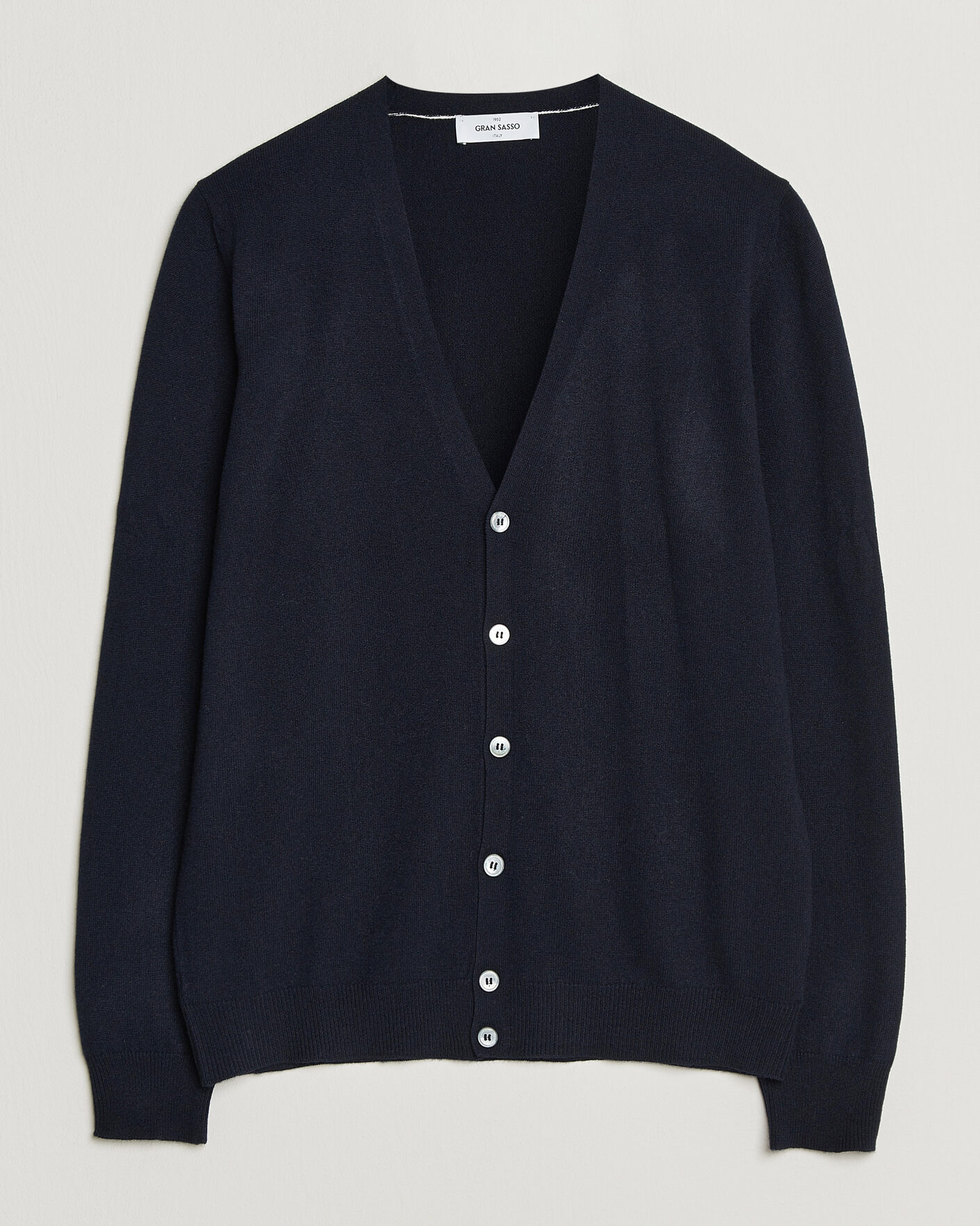 Herre | Gensere | Gran Sasso | Wool/Cashmere Cardigan Navy