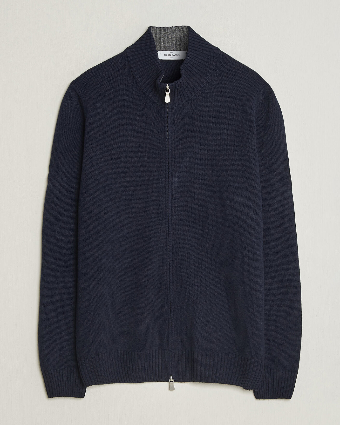 Herre | Gensere | Gran Sasso | Wool/Cashmere Full Zip Navy