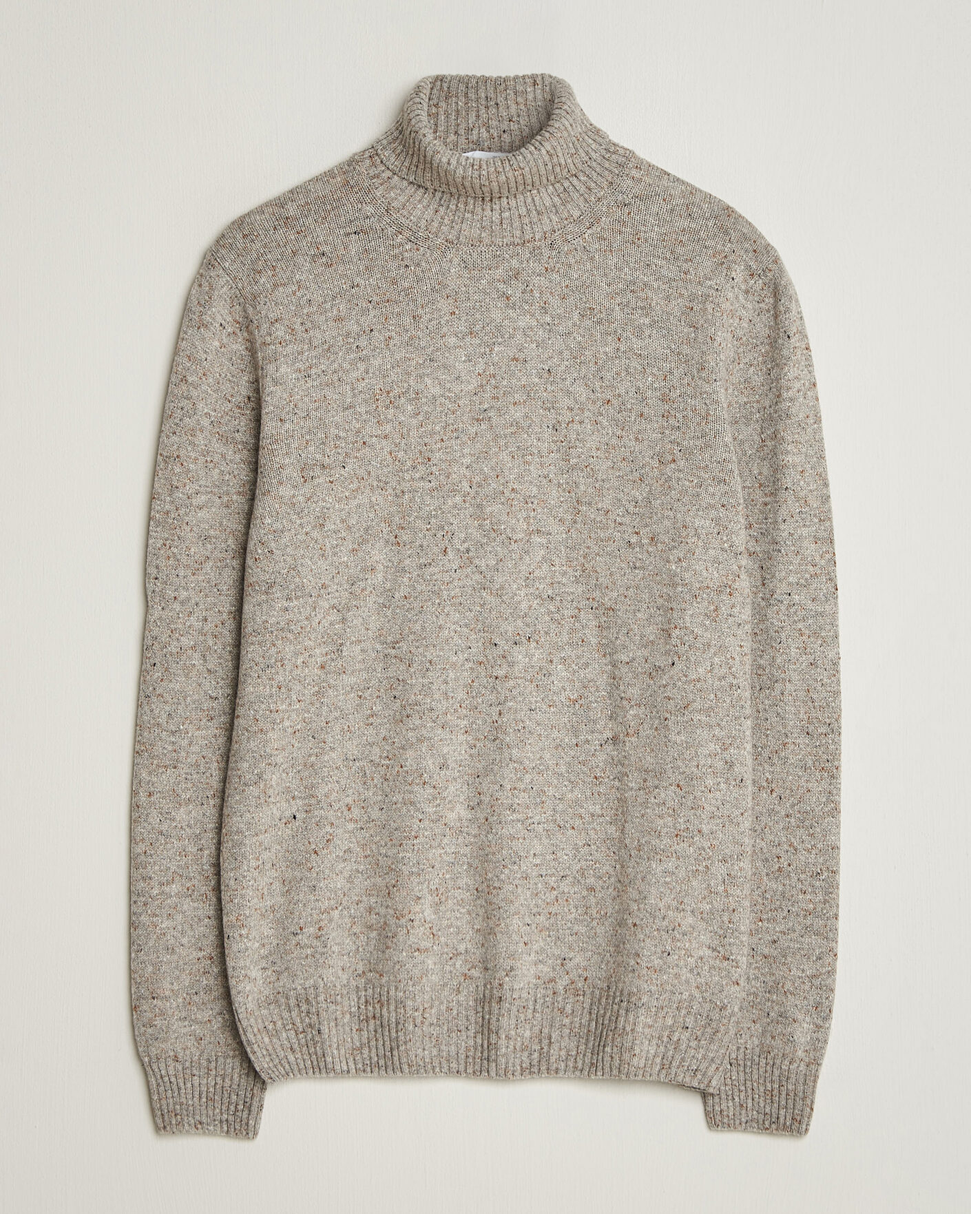 Herre | Gensere | Gran Sasso | Wool/Cashmere Donegal Rollneck Beige