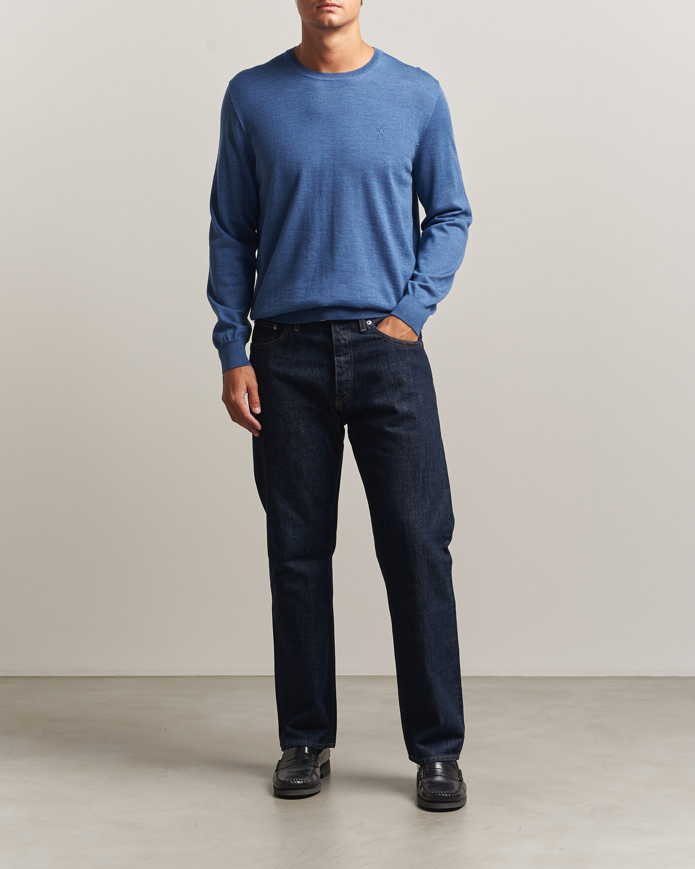 Herre | Gensere | Polo Ralph Lauren | Long Sleeve Pullover Clarity Blue