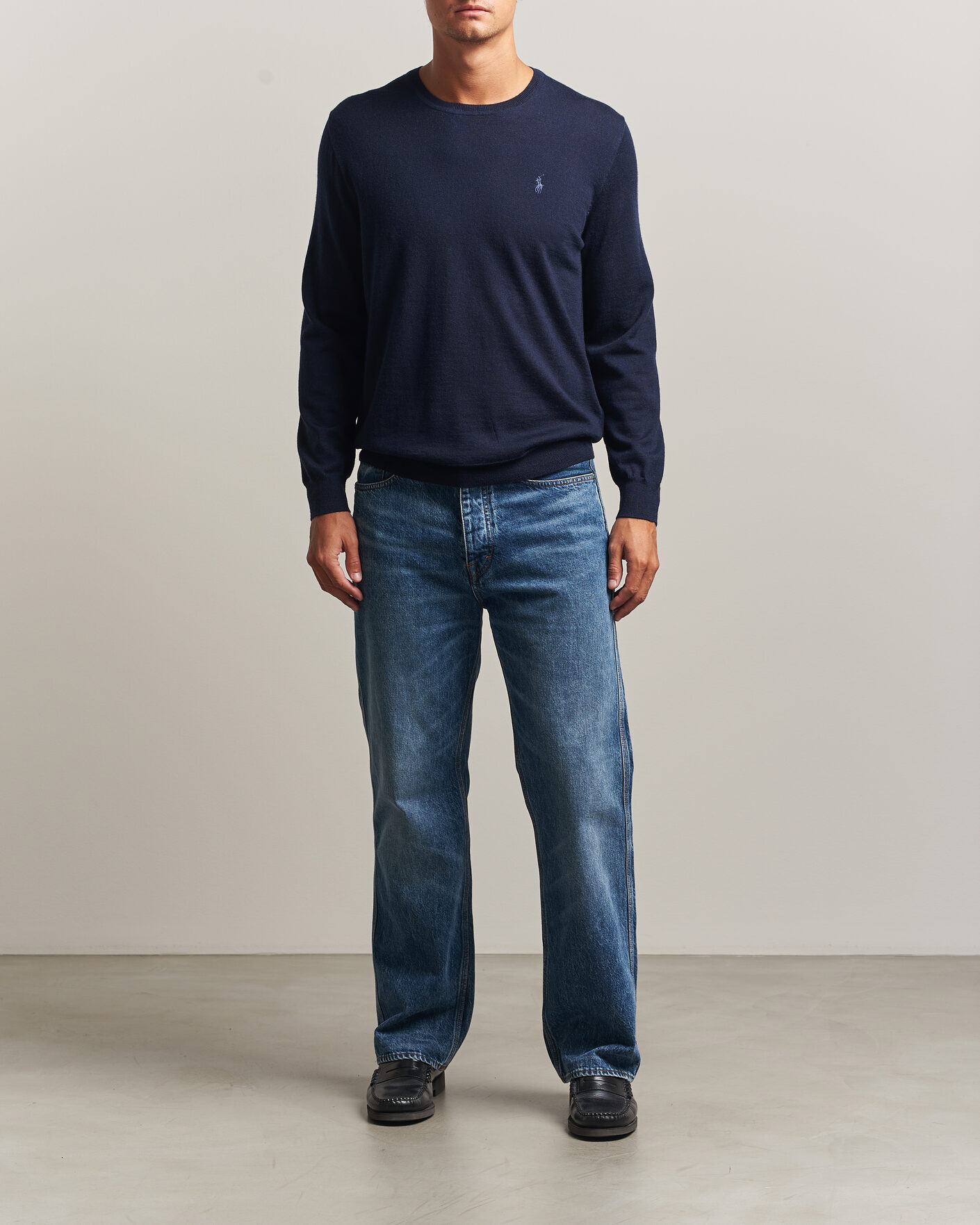 Herre | Gensere | Polo Ralph Lauren | Long Sleeve Pullover Hunter Navy