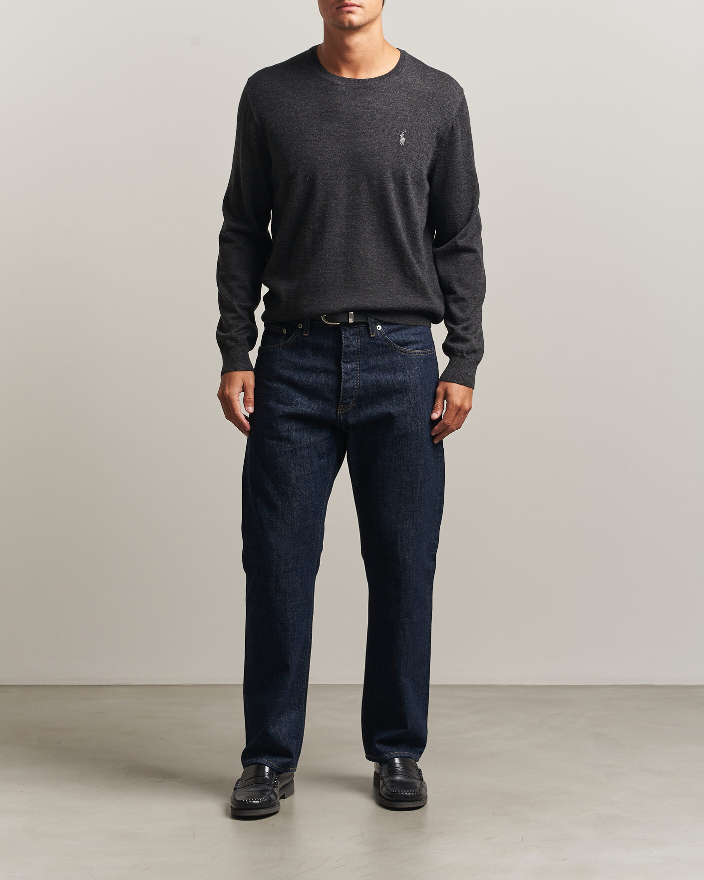 Herre | Gensere | Polo Ralph Lauren | Long Sleeve Pullover Dark Granite