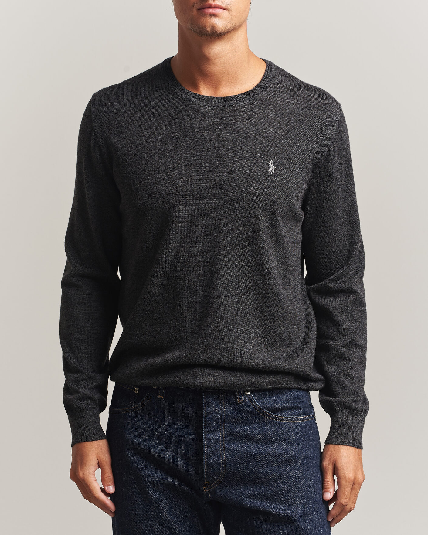 Herre | Gensere | Polo Ralph Lauren | Long Sleeve Pullover Dark Granite
