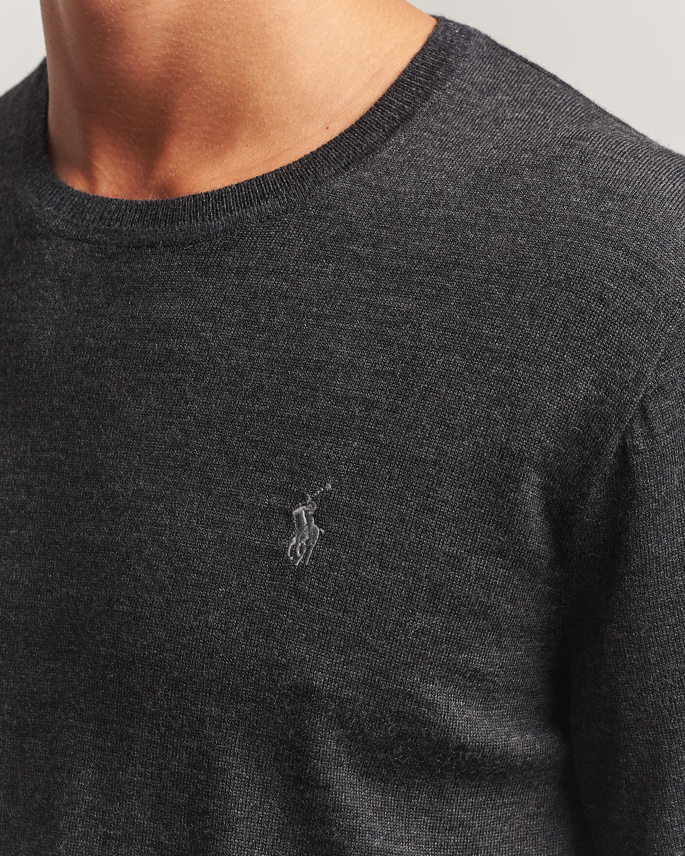 Herre | Gensere | Polo Ralph Lauren | Long Sleeve Pullover Dark Granite