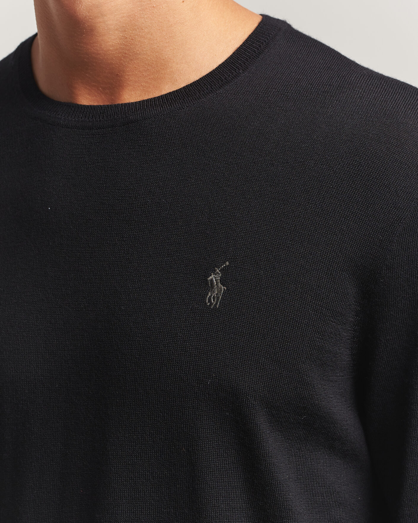 Herre | Gensere | Polo Ralph Lauren | Long Sleeve Pullover Polo Black