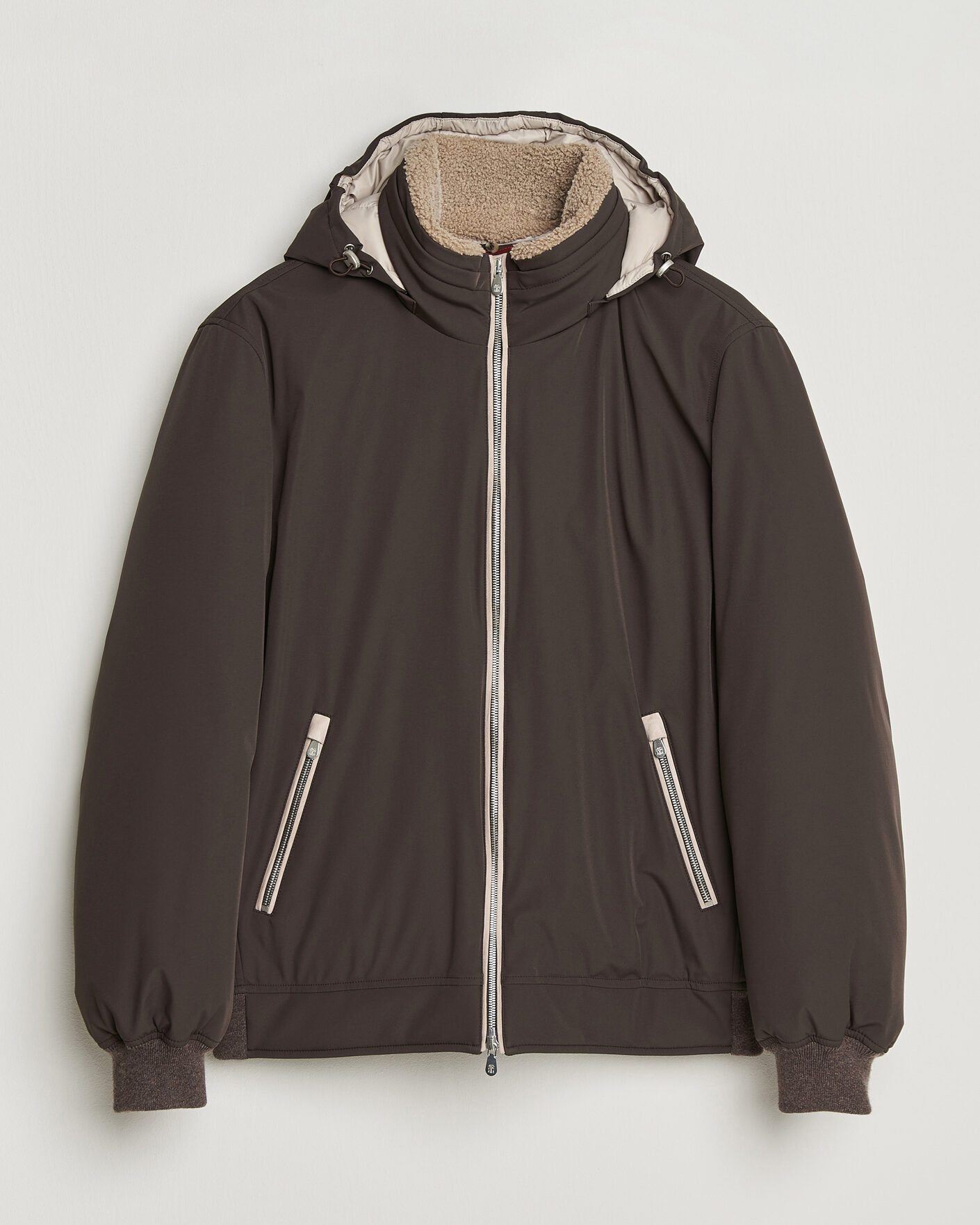 Herre | Jakker | Brunello Cucinelli | Padded Jacket Dark Brown