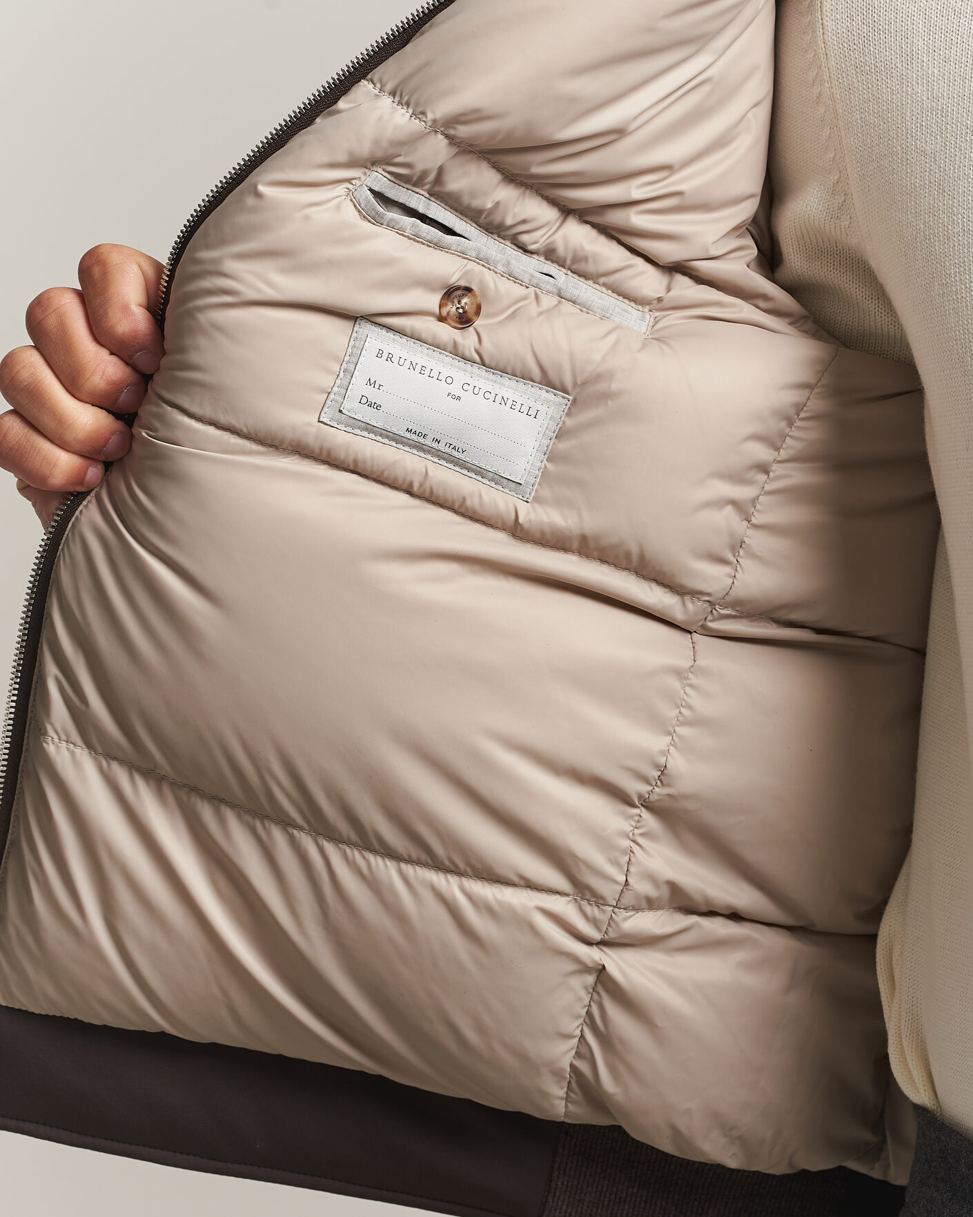 Herre | Jakker | Brunello Cucinelli | Padded Jacket Dark Brown