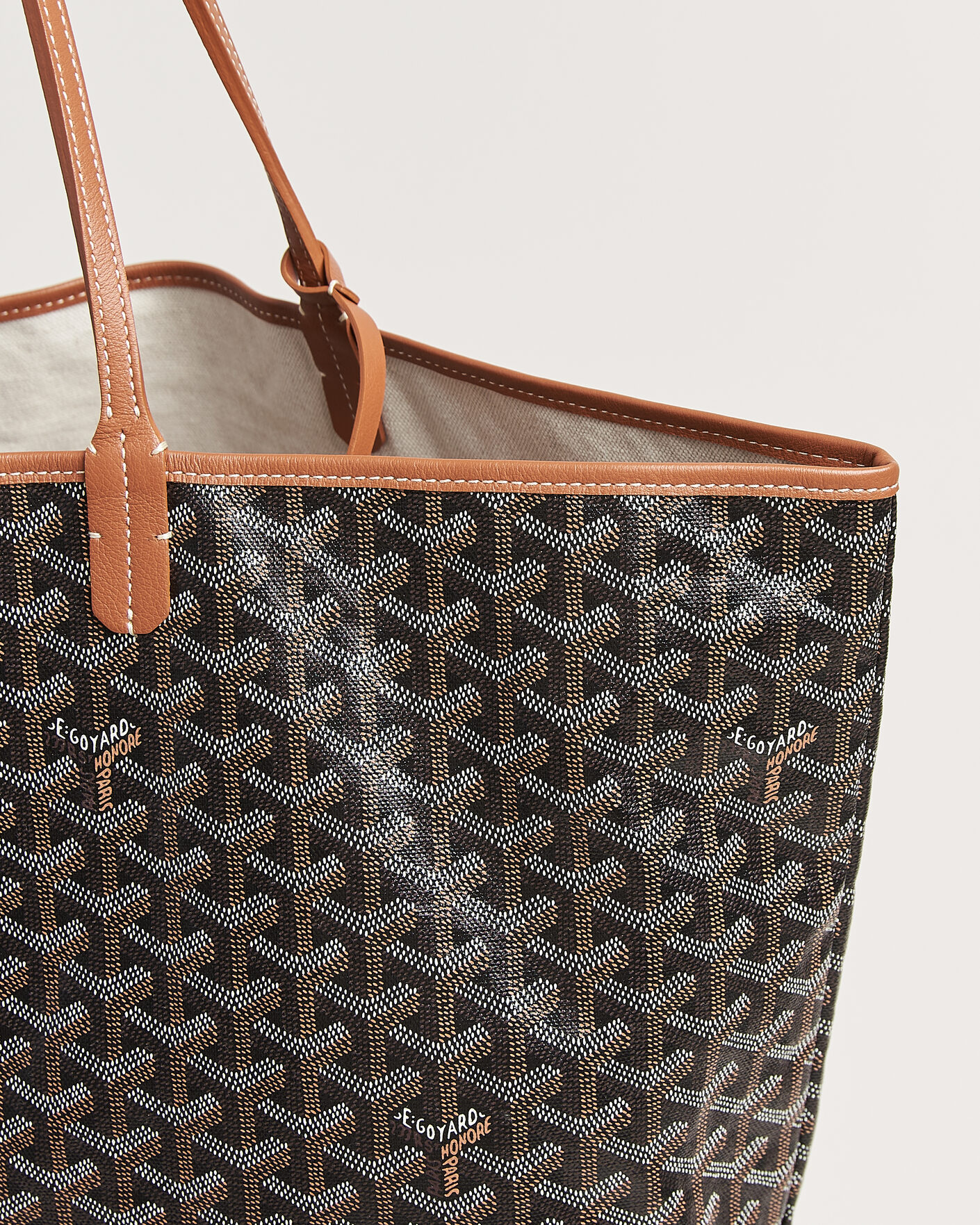 Herre | Pre-Owned & Vintage Bags | Goyard Pre-Owned | Saint Louis GM Coated Canvas Tote Bag Black
