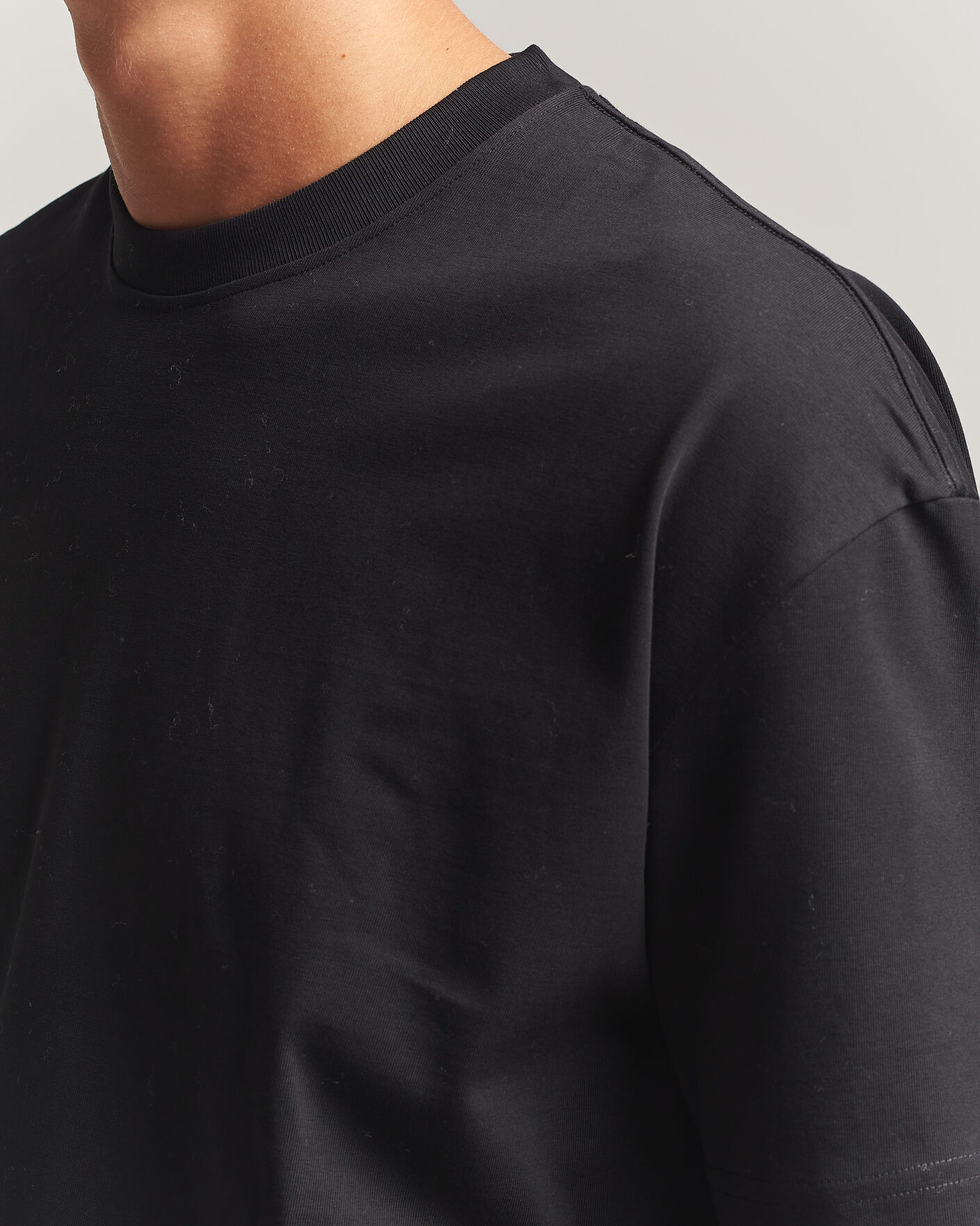 Herre | T-Shirts | Samsøe Samsøe | Jason Heavy Cotton T-Shirt Black