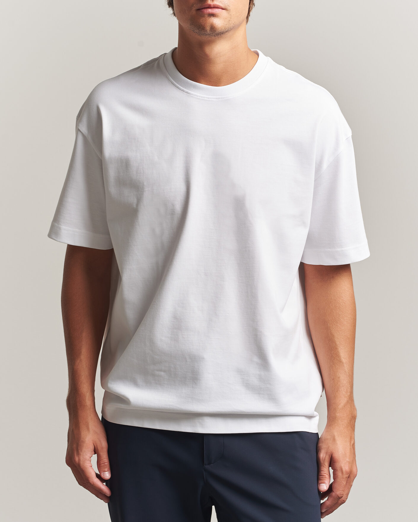 Herre | T-Shirts | Samsøe Samsøe | Jason Heavy Cotton T-Shirt White