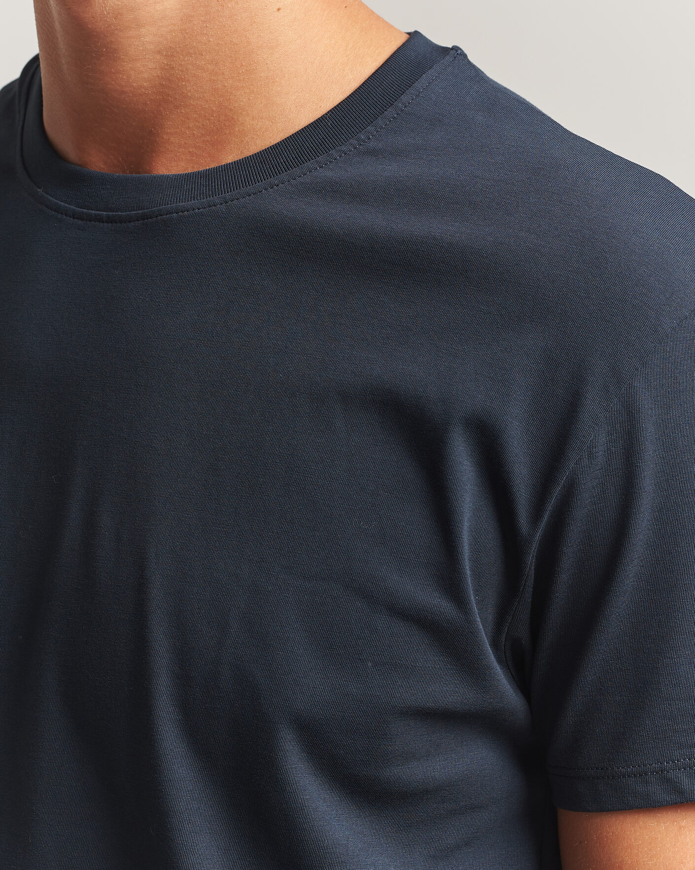 Herre | T-Shirts | Samsøe Samsøe | Kronos Cotton T-Shirt Salute Navy