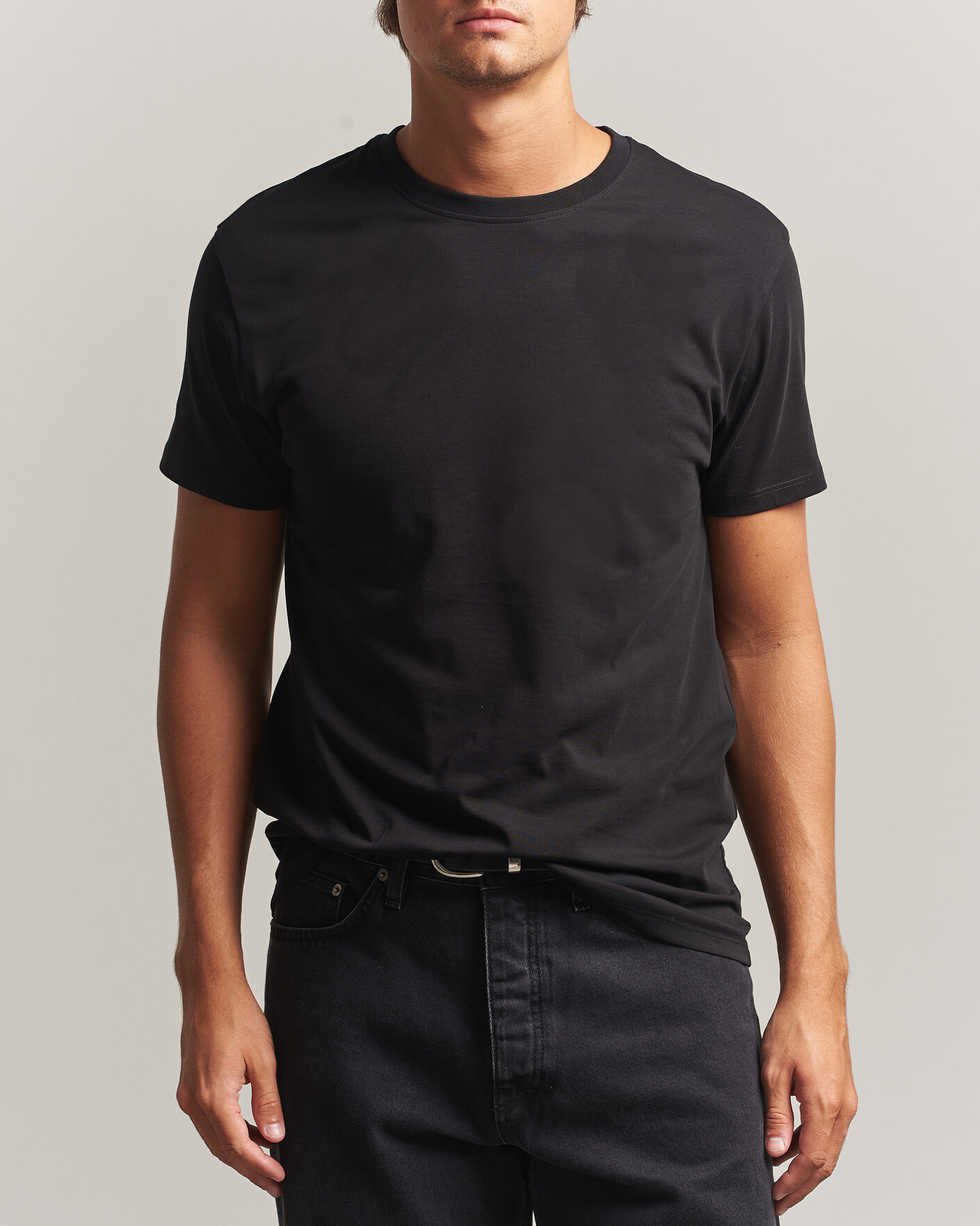 Herre | T-Shirts | Samsøe Samsøe | Kronos Cotton T-Shirt Black