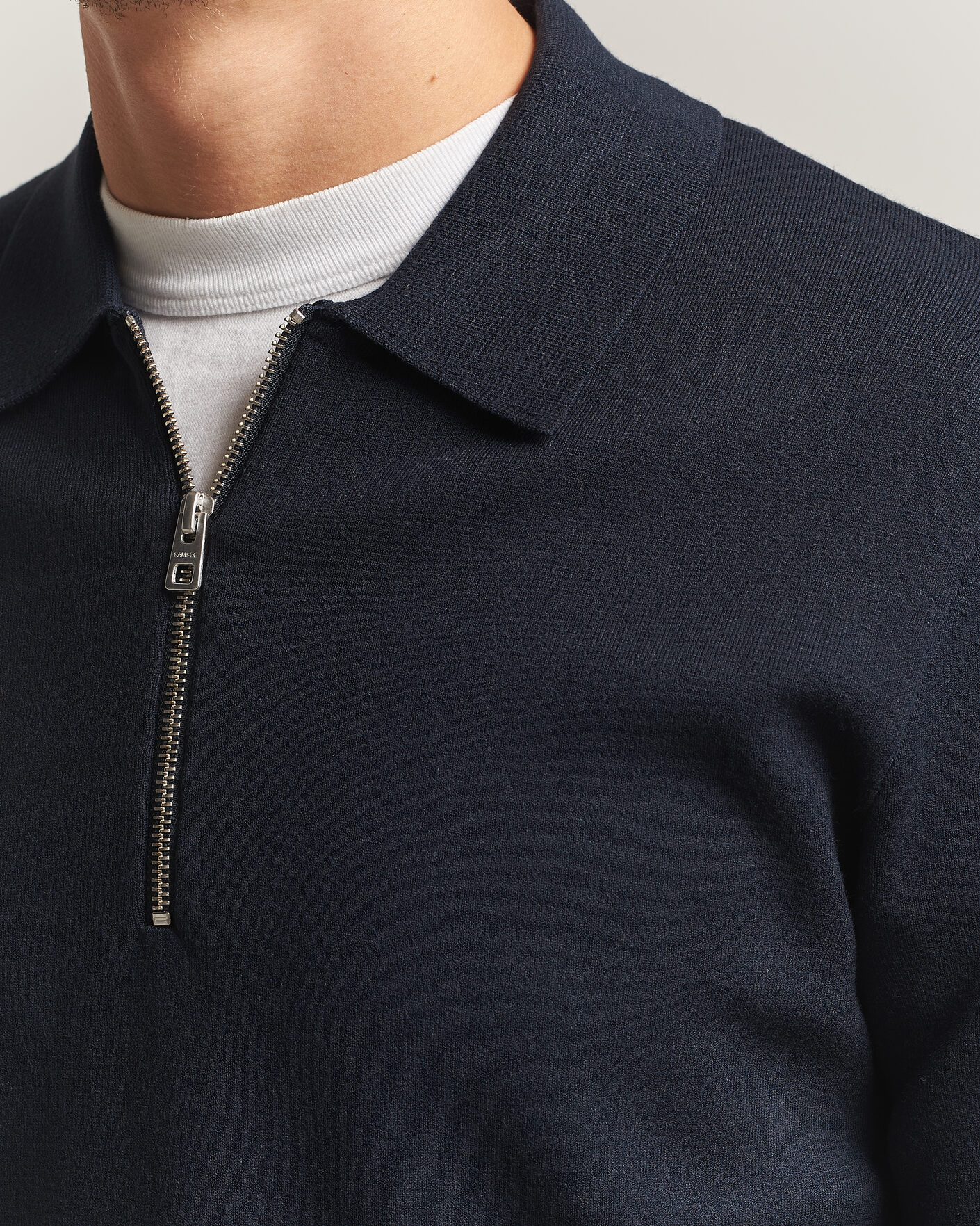 Herre | Gensere | Samsøe Samsøe | Matt Half Zip Polo Sky Captain
