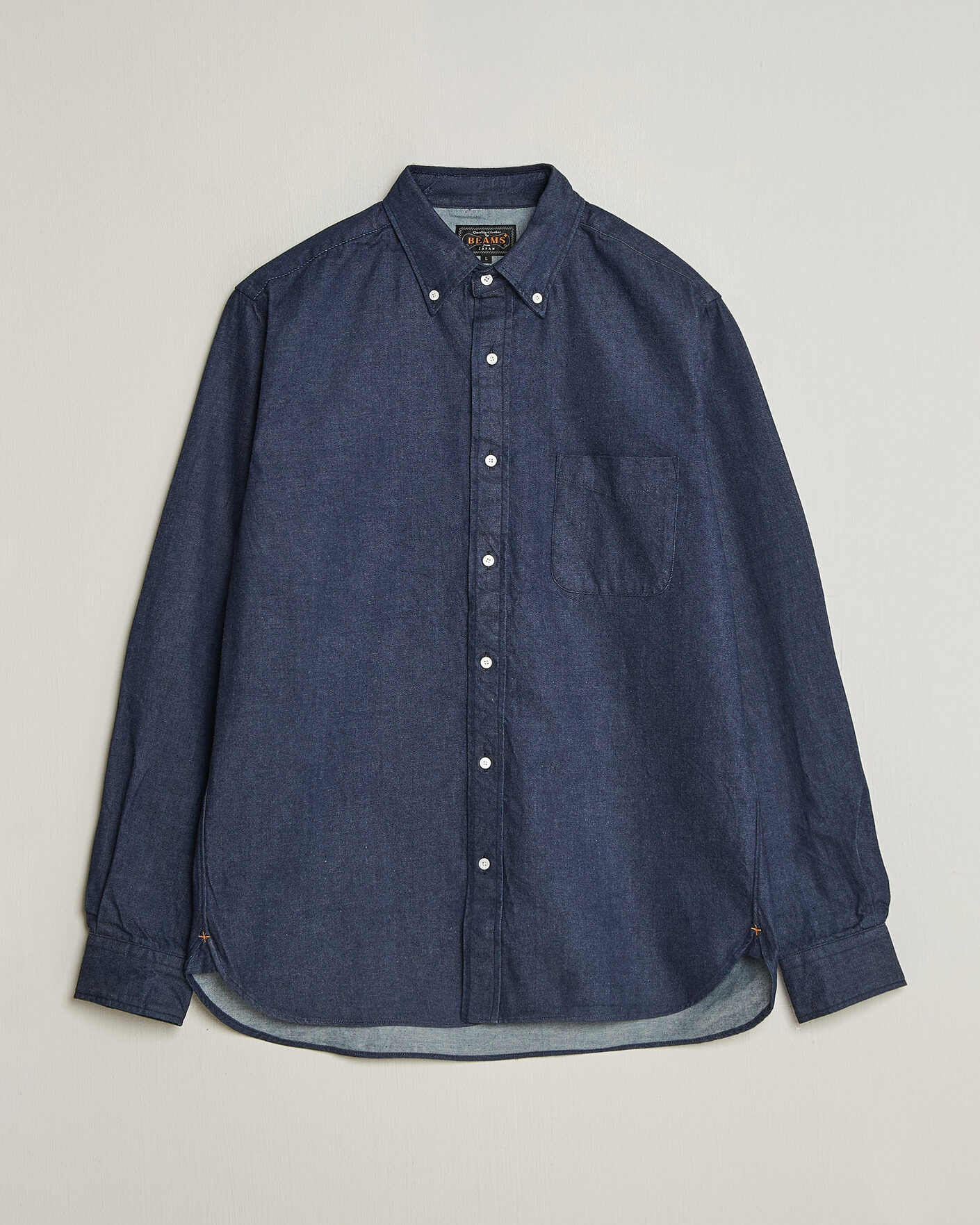 Herre | Skjorter | BEAMS PLUS | Denim Button Down Shirt Indigo