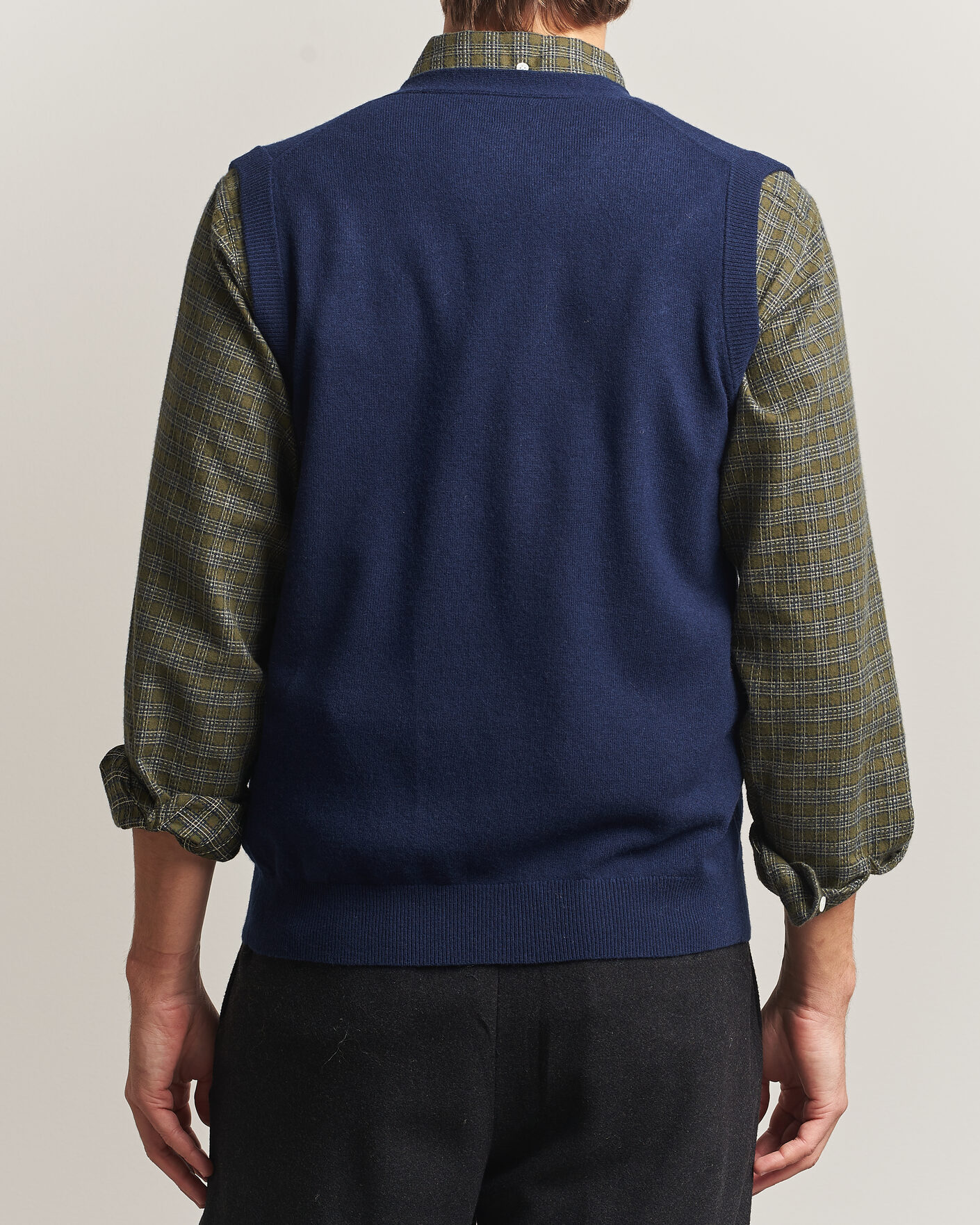 Herre | Gensere | BEAMS PLUS | Button Knit Vest Navy