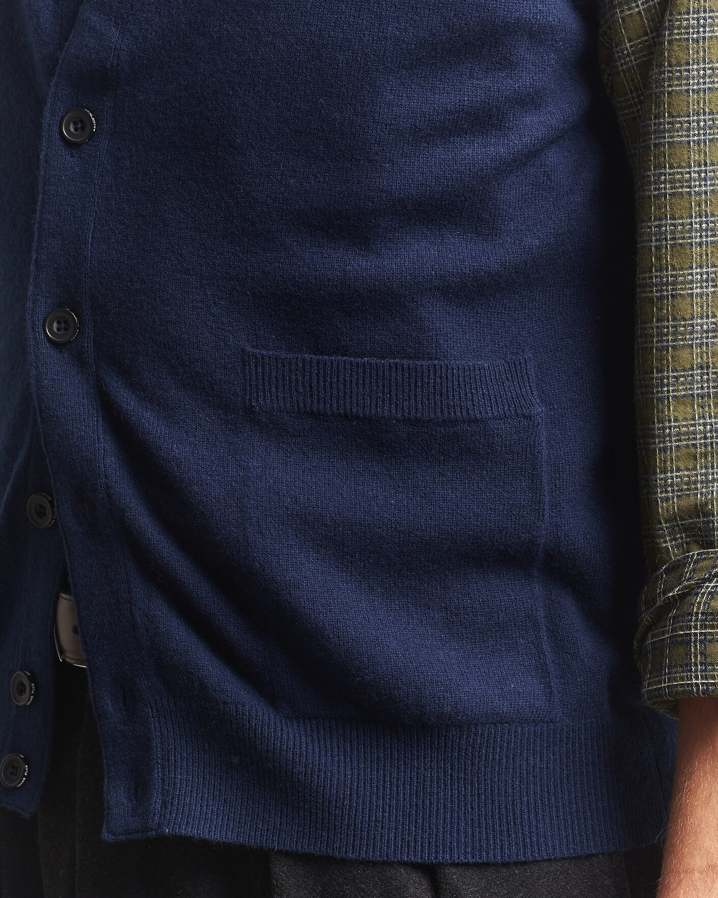 Herre | Gensere | BEAMS PLUS | Button Knit Vest Navy