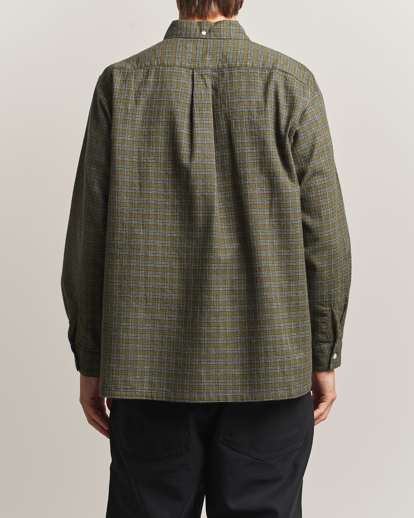 Herre | Skjorter | BEAMS PLUS | Dobby Plaid Button Down Shirt Dark Green