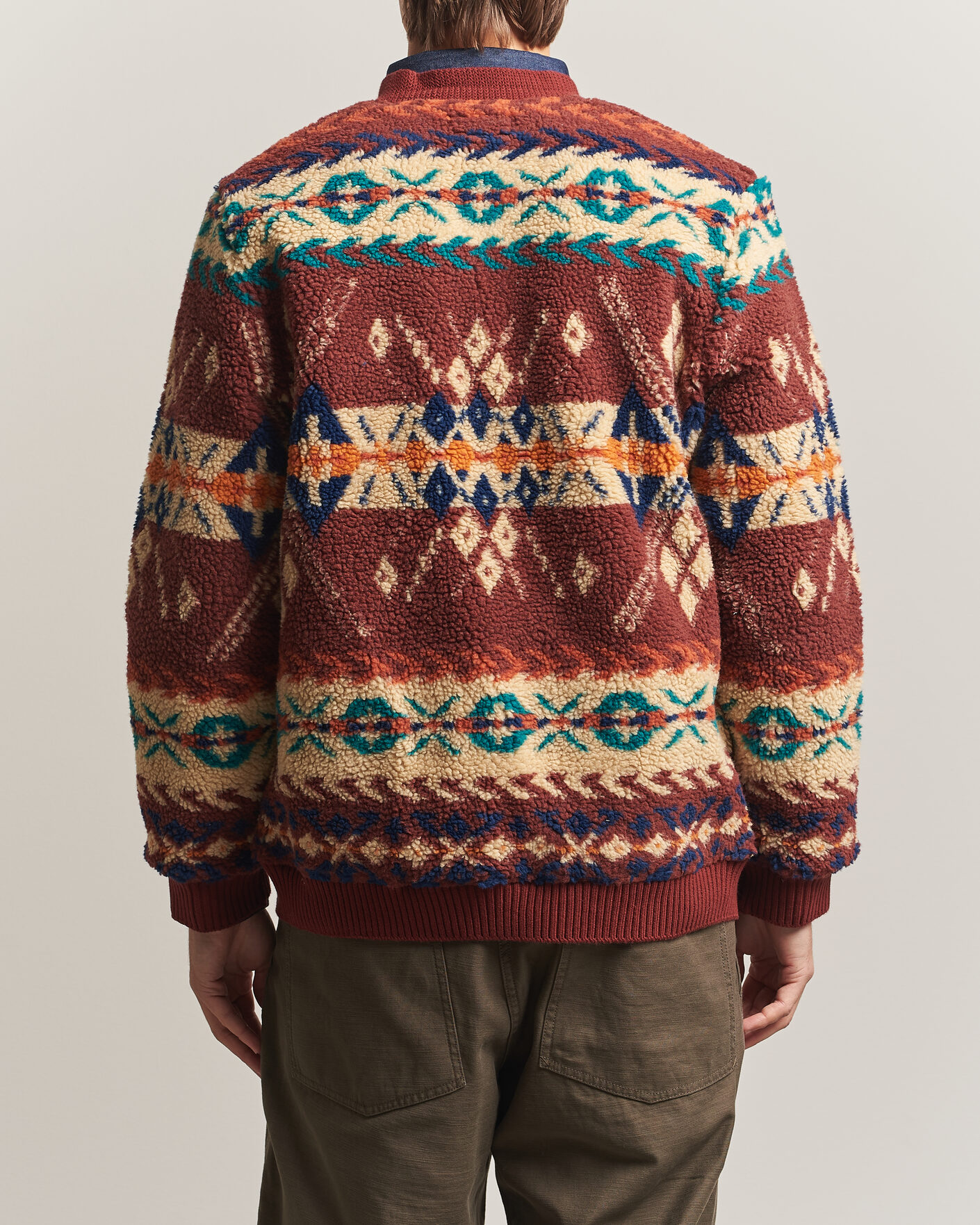 Herre | Gensere | BEAMS PLUS | Boa Jacquard Cardigan Brown
