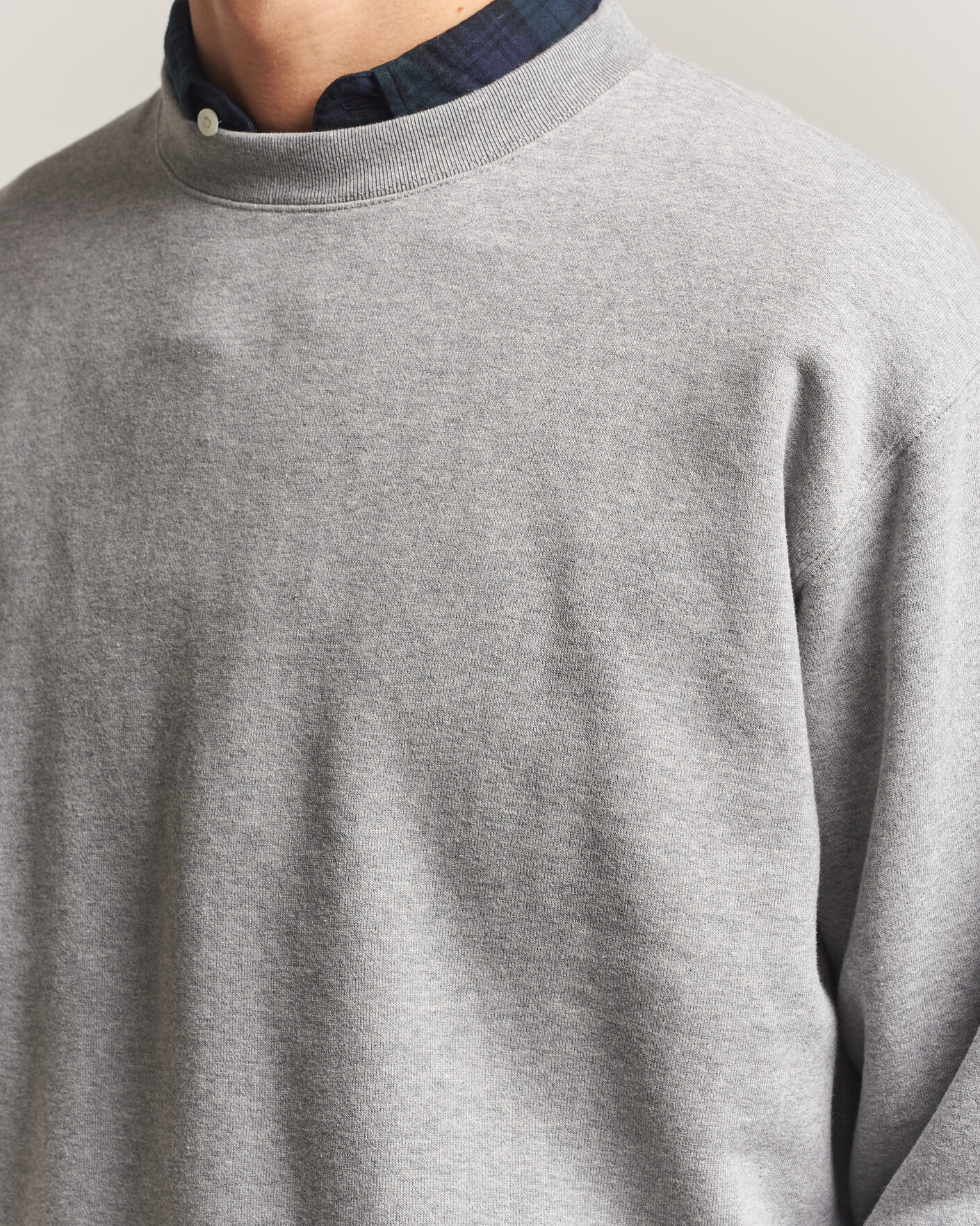 Herre | Gensere | BEAMS PLUS | Soft Sweat Crew Neck Grey