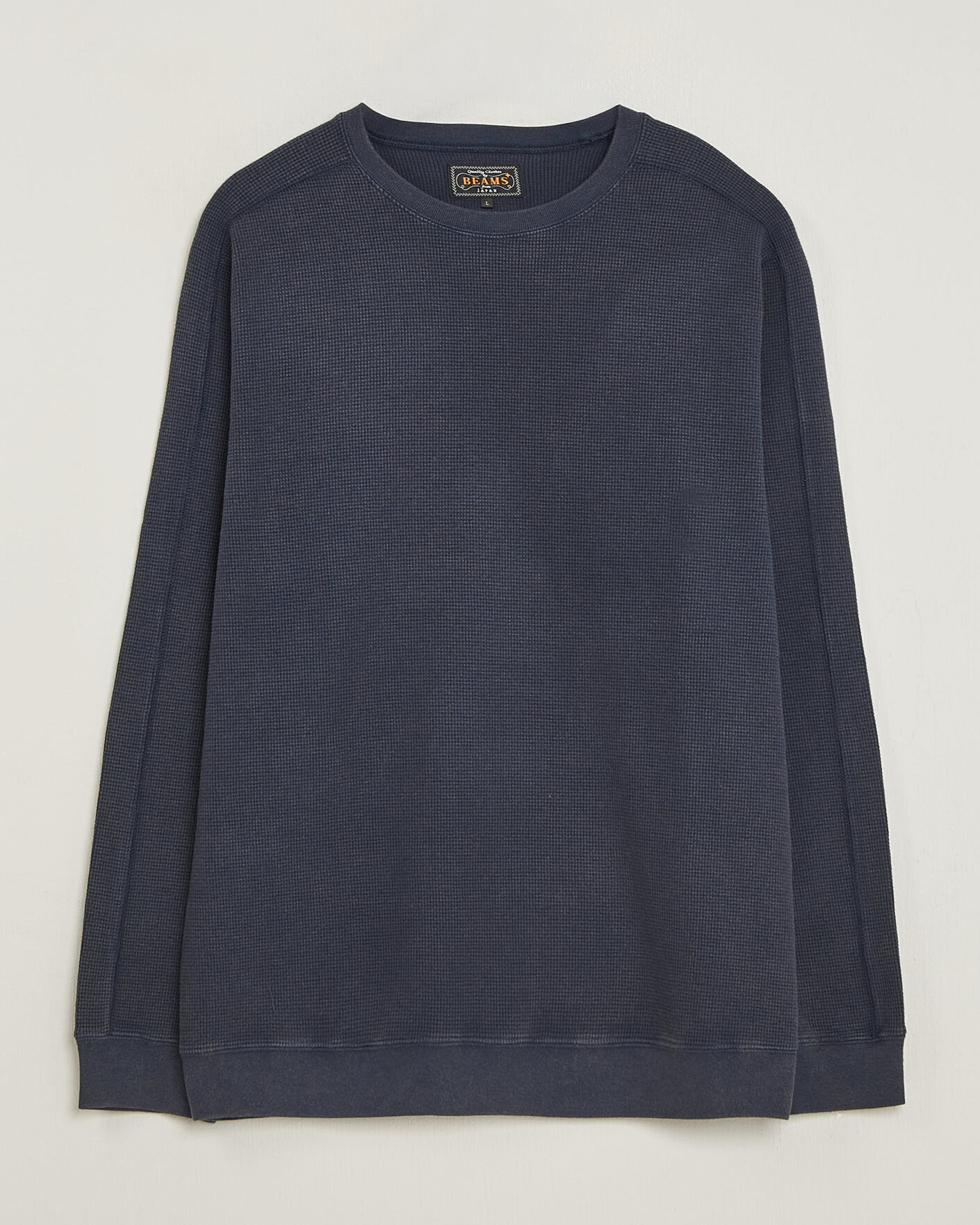 Herre | T-Shirts | BEAMS PLUS | Fade Thermal Crew Navy
