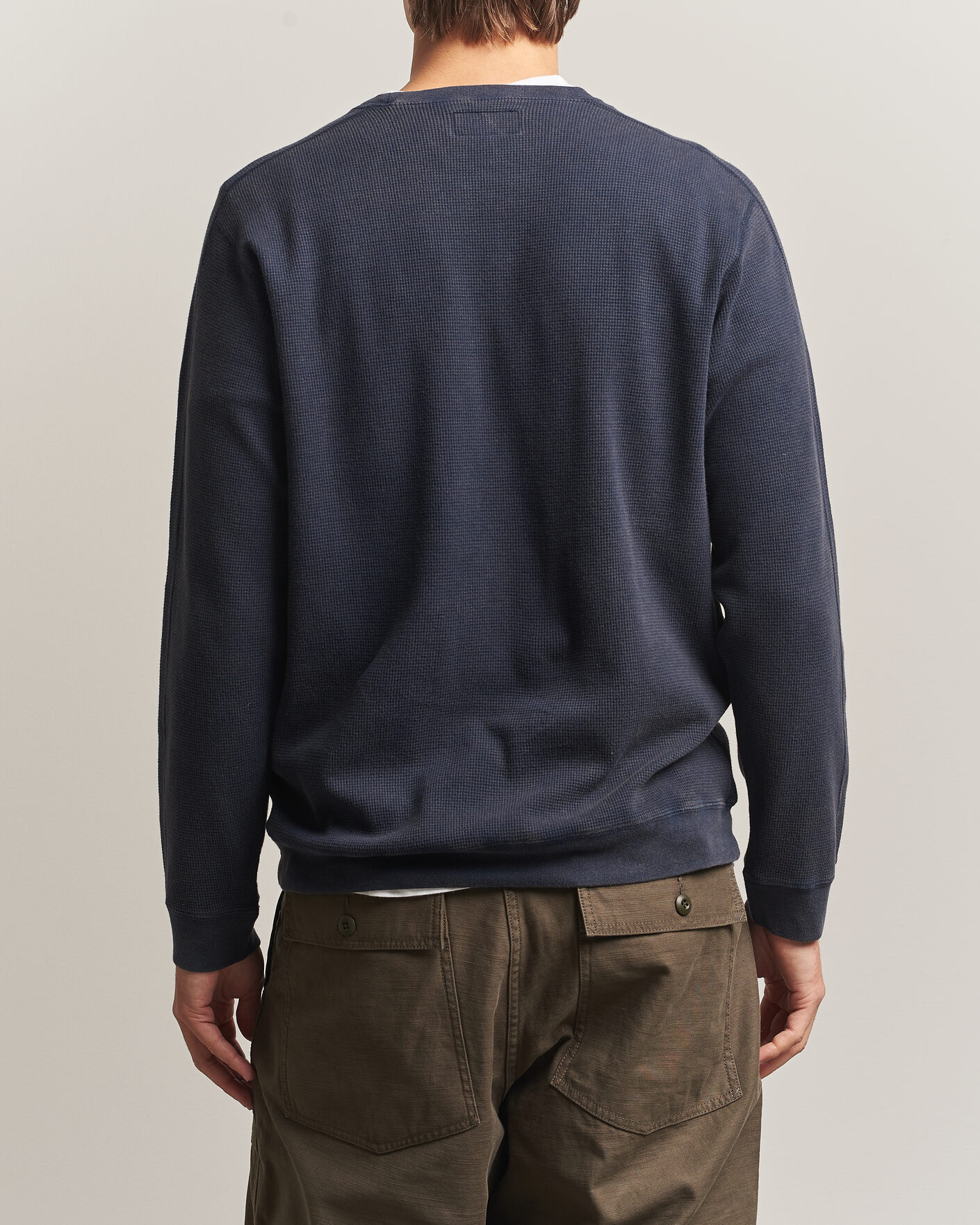 Herre | T-Shirts | BEAMS PLUS | Fade Thermal Crew Navy