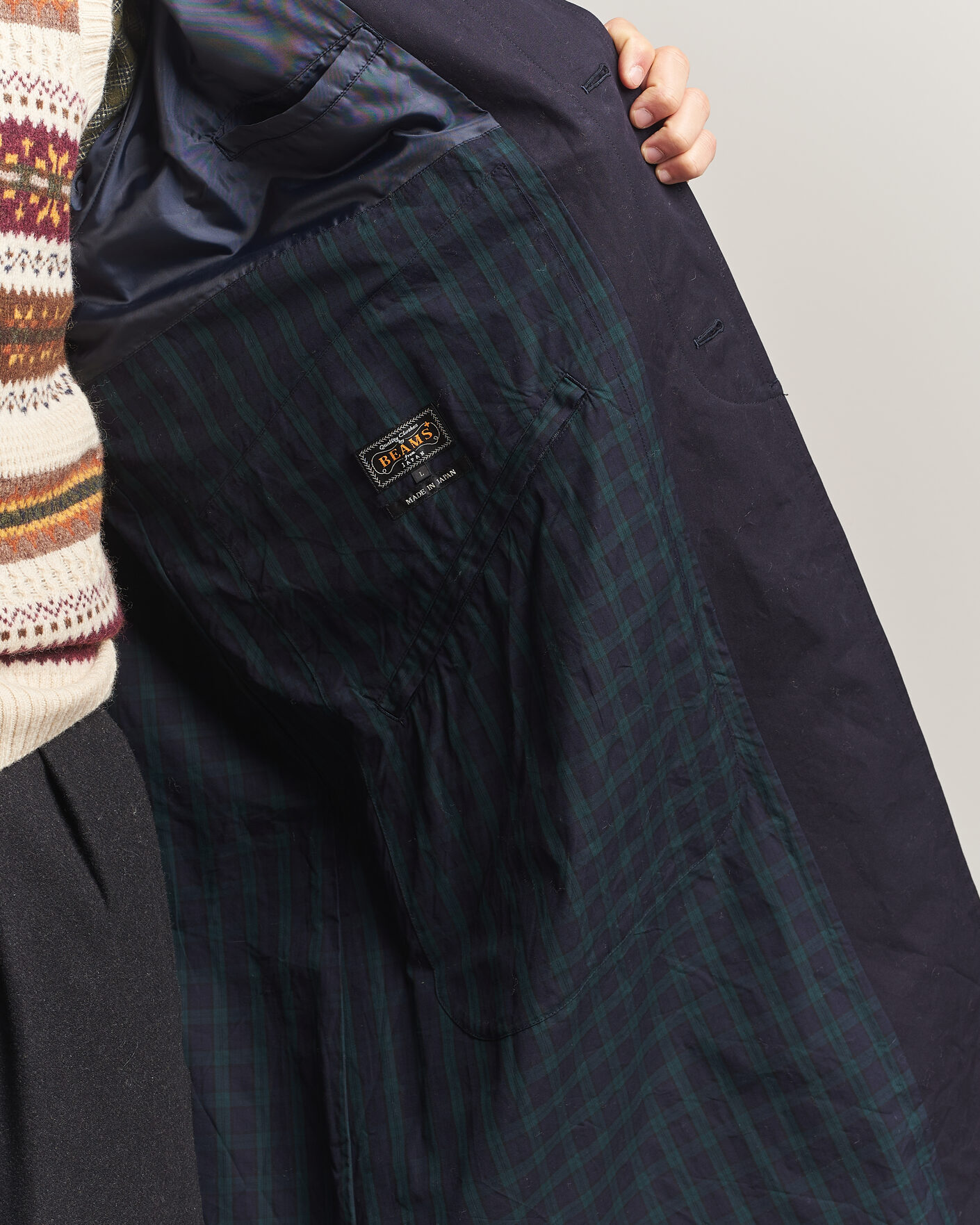 Herre | Jakker | BEAMS PLUS | Oxford Over Coat Navy