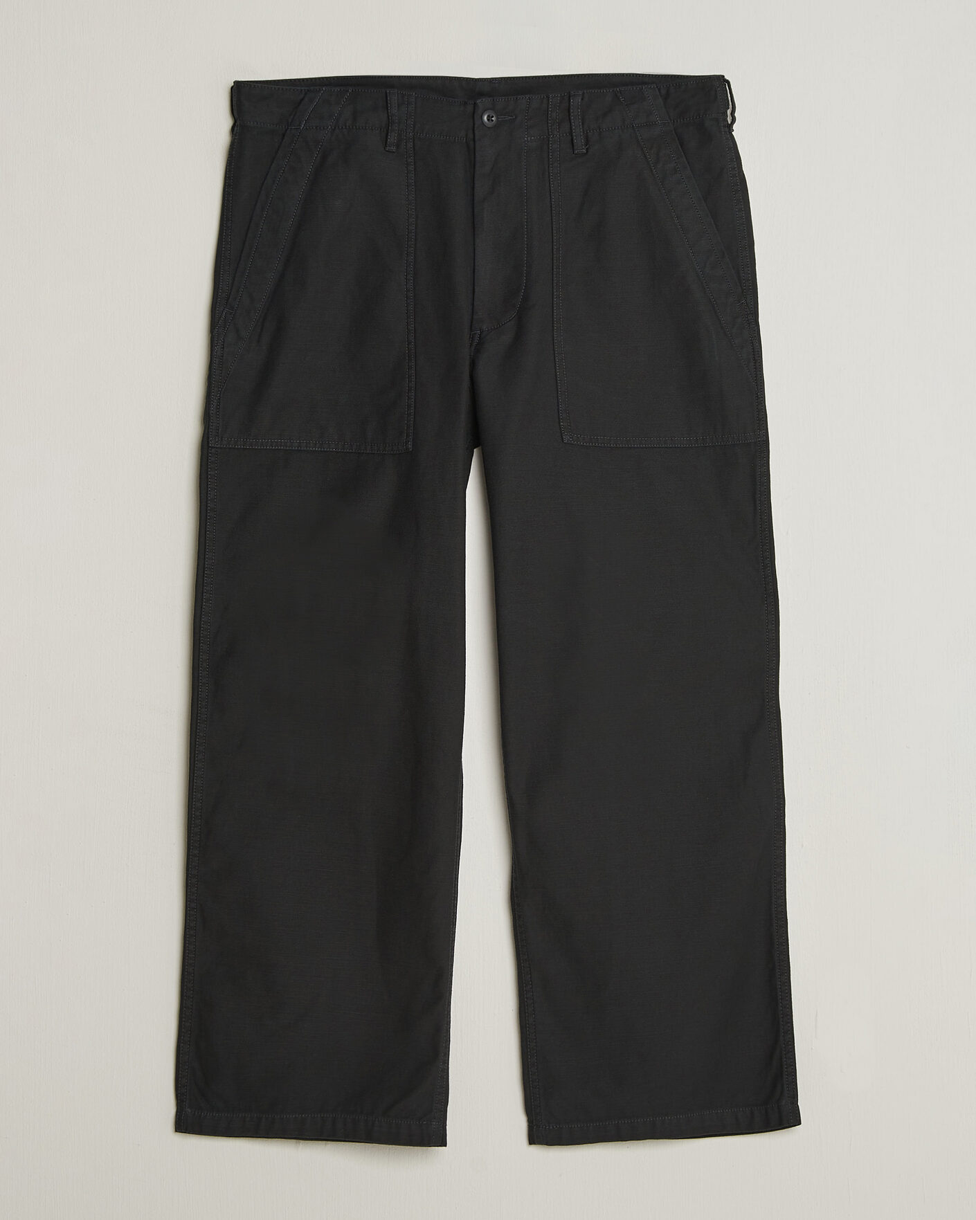 Herre | Bukser | BEAMS PLUS | MIL Utility Sateen Trousers Black
