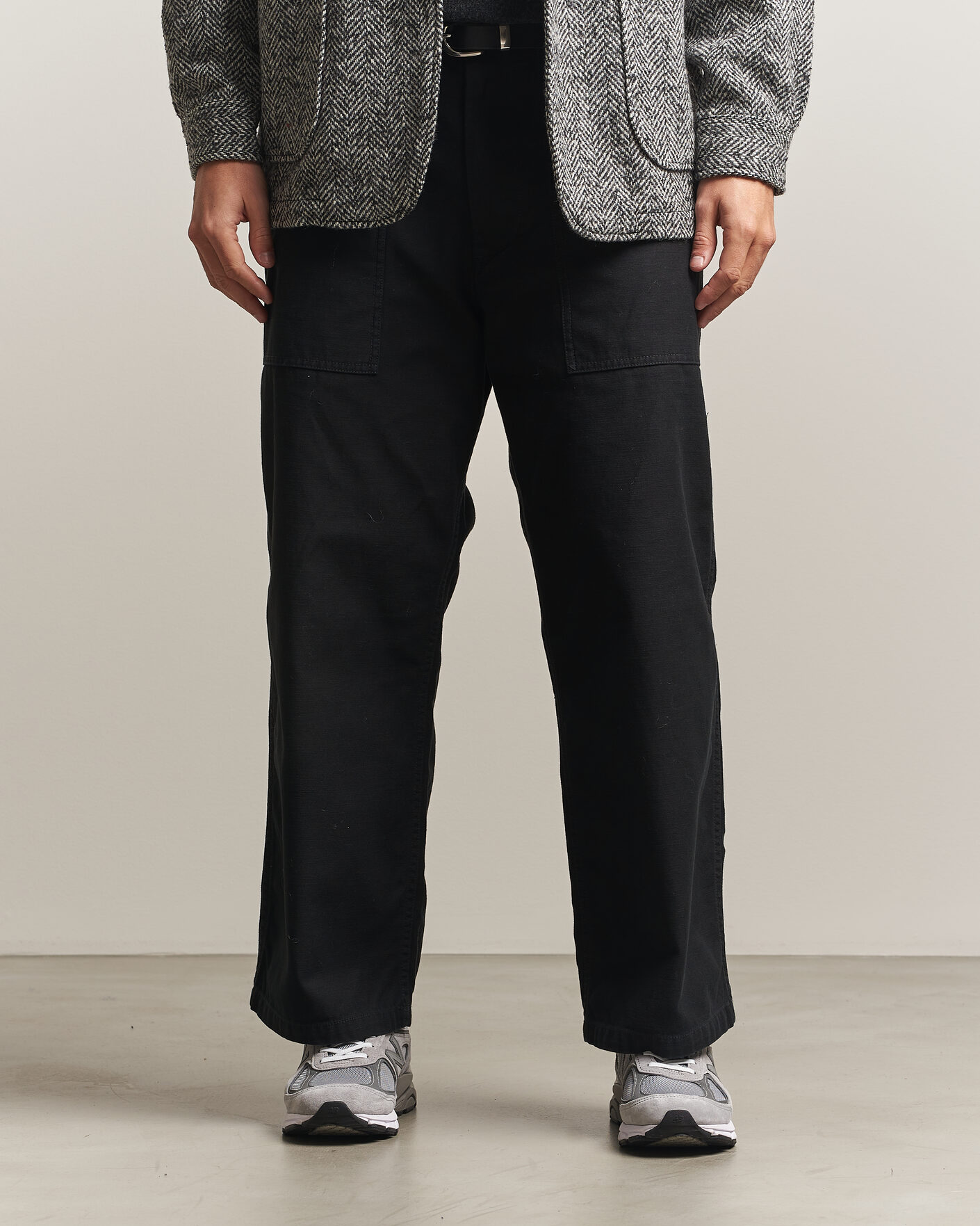 Herre | Bukser | BEAMS PLUS | MIL Utility Sateen Trousers Black