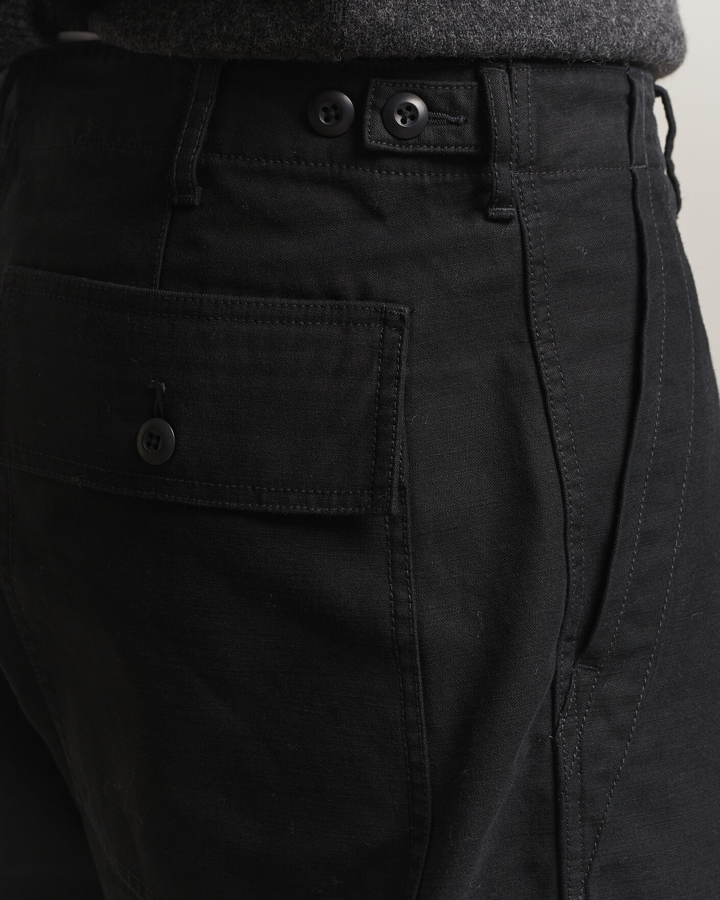 Herre | Bukser | BEAMS PLUS | MIL Utility Sateen Trousers Black