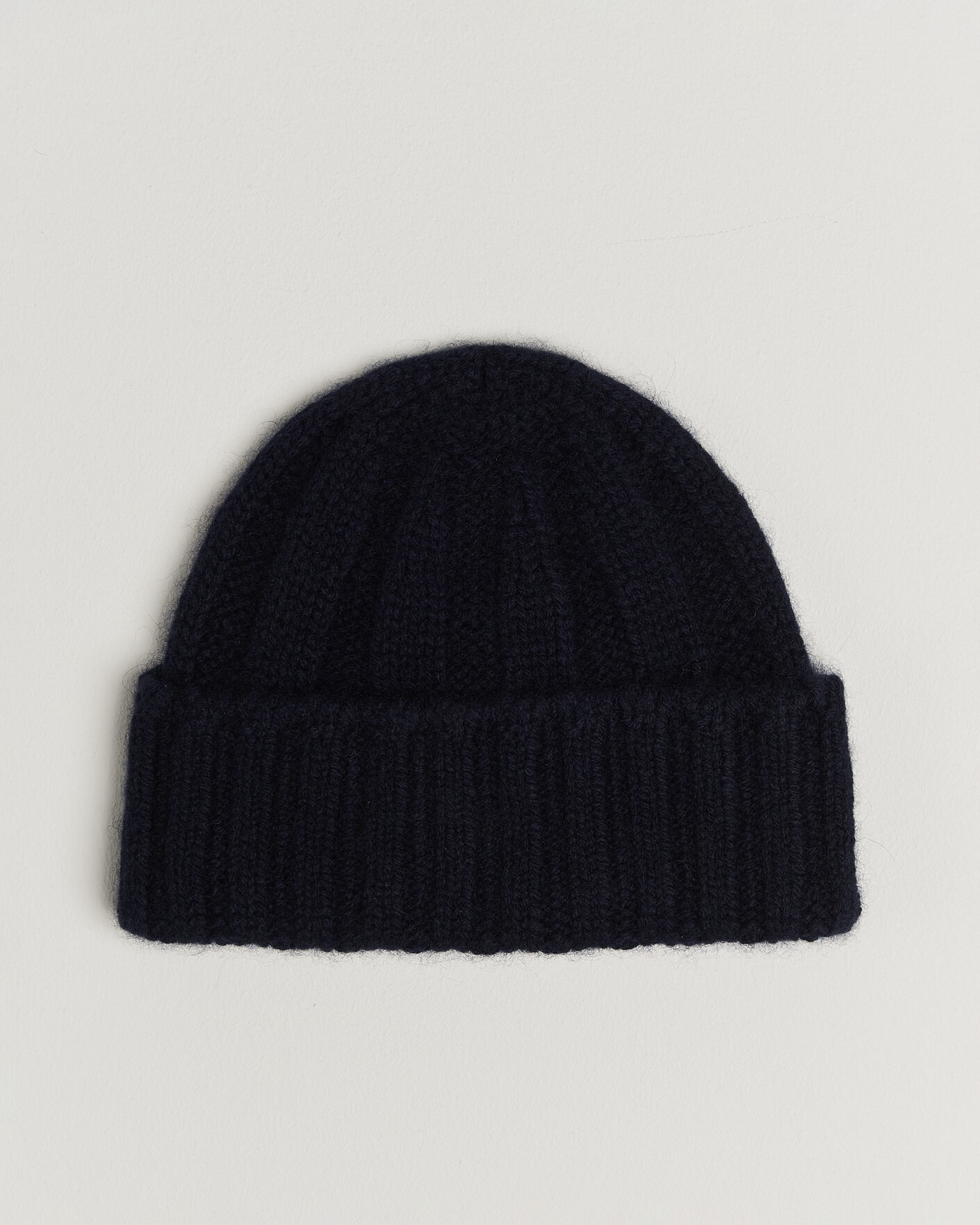 Herre | Luer | BEAMS PLUS | Cashmere Rib Beanie Navy