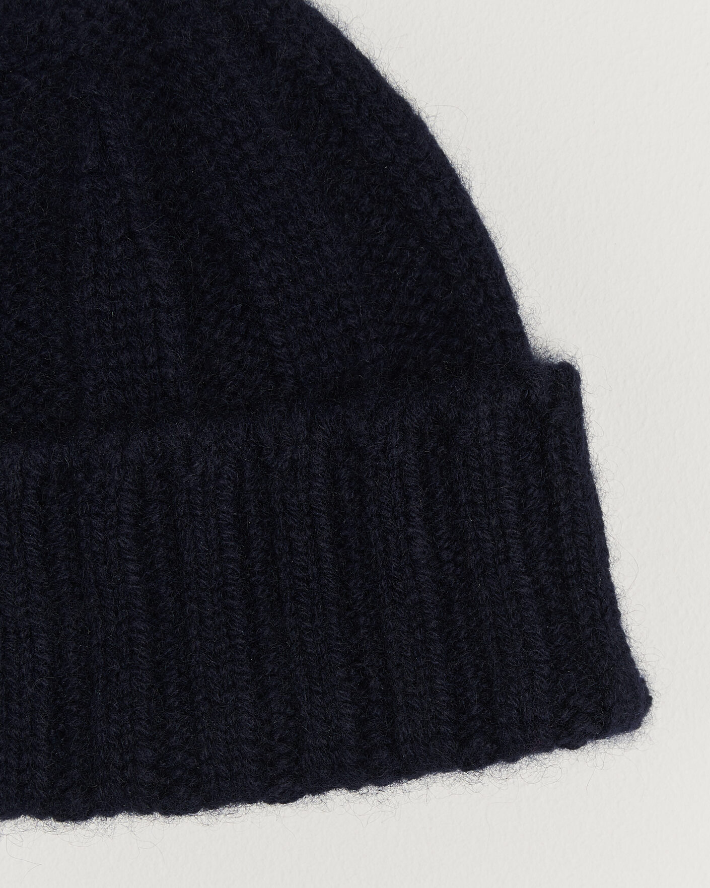 Herre | Luer | BEAMS PLUS | Cashmere Rib Beanie Navy