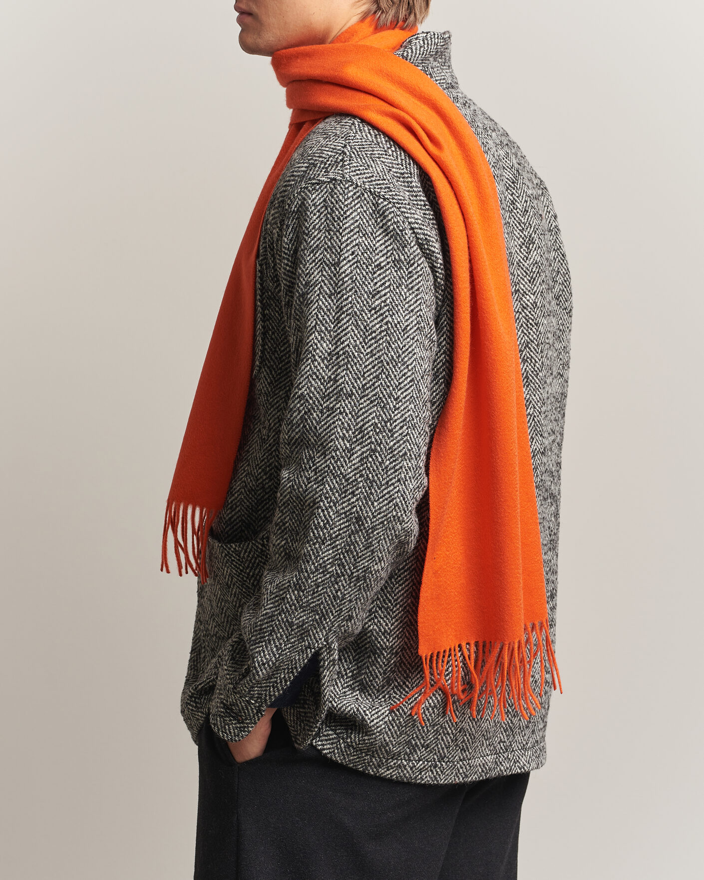 Herre | Skjerf | BEAMS PLUS | Cashmere Scarf Orange