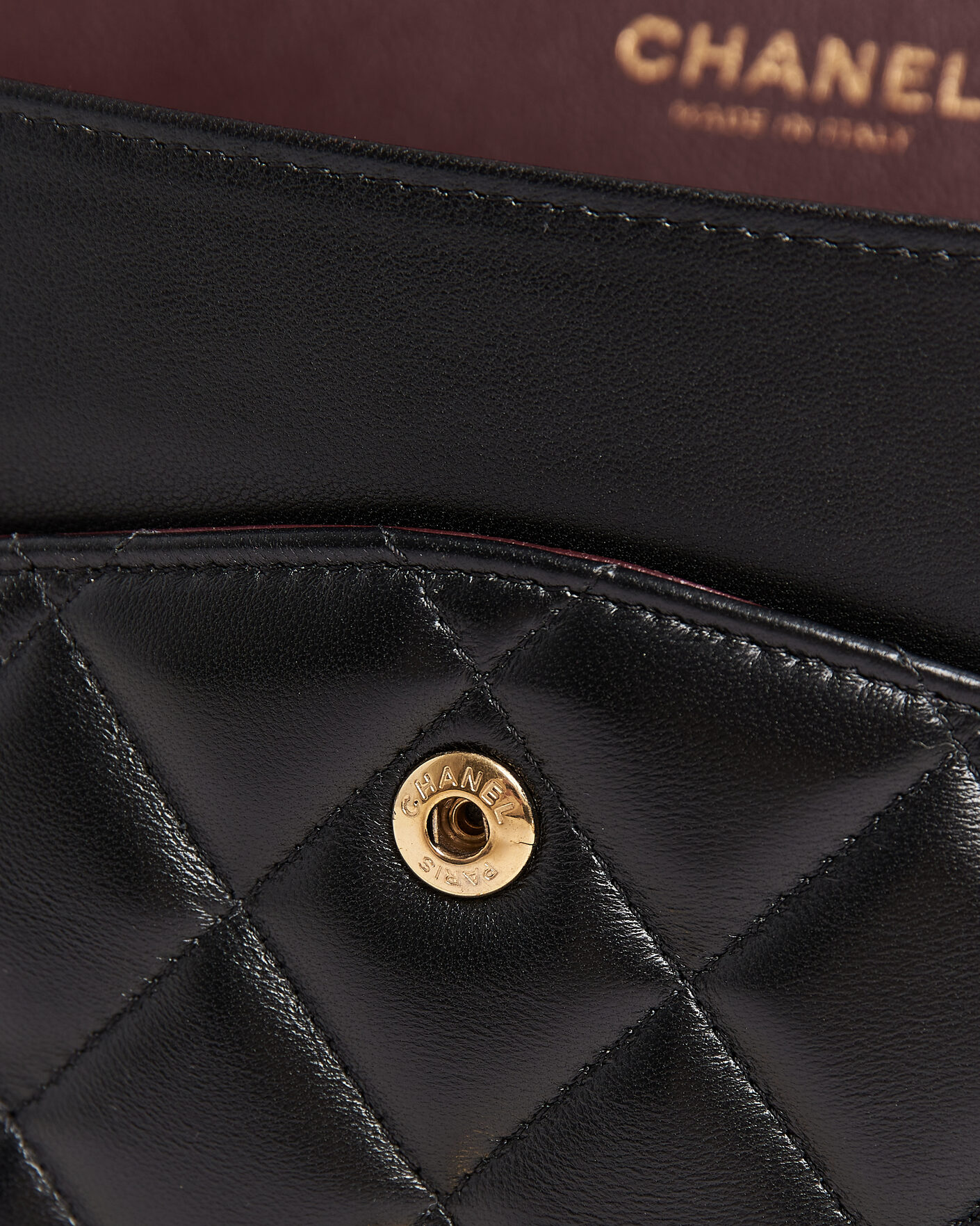 Herre | Pre-Owned & Vintage Bags | Chanel Pre-Owned | Classic Jumbo Double Flap Bag Lambskin Black