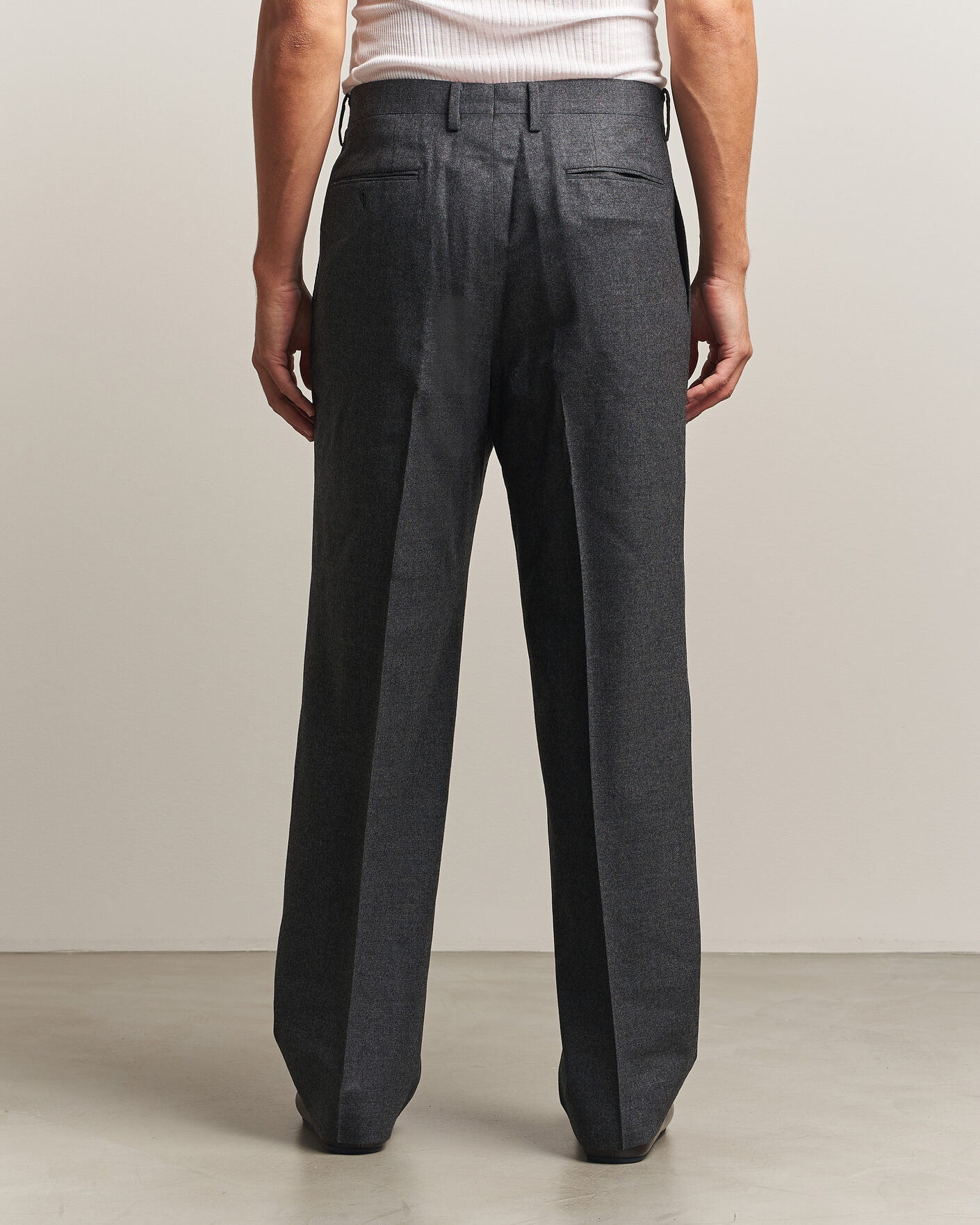 Herre | Bukser | Auralee | Super Light Wool Pants Charcoal