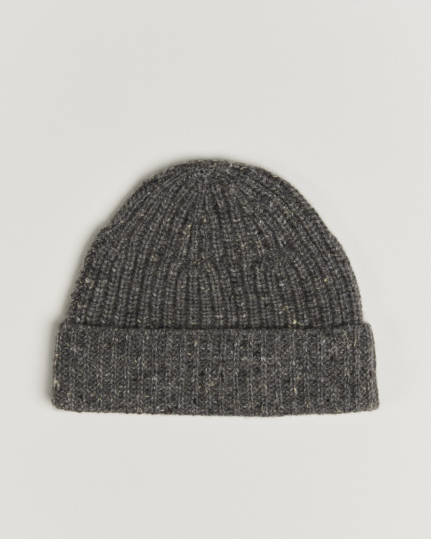 Herre | Luer | Auralee | Cashmere Nep Knit Cap Mix Gray