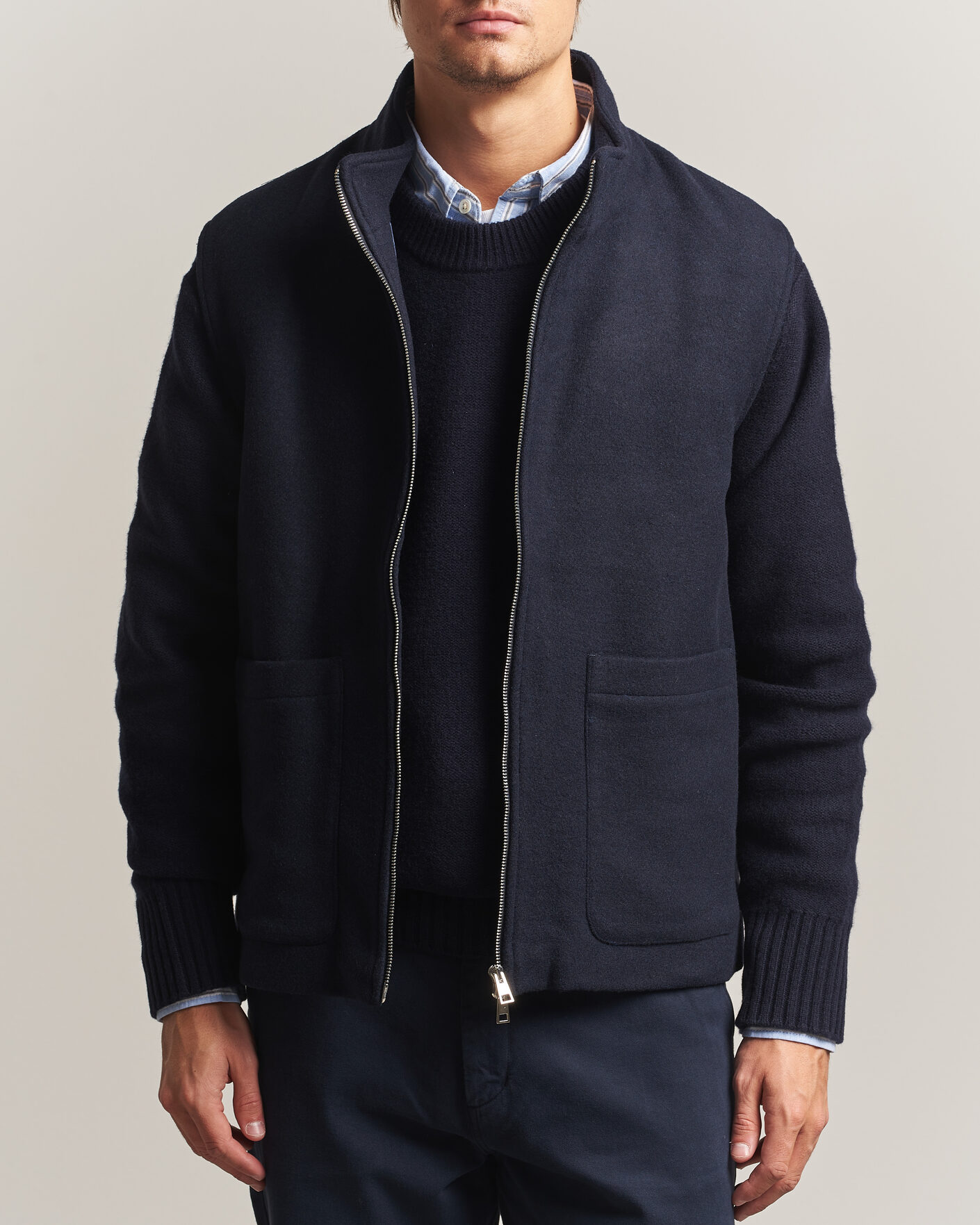 Herre | Vester | A Day's March | Canora Lined Wool Vest Navy