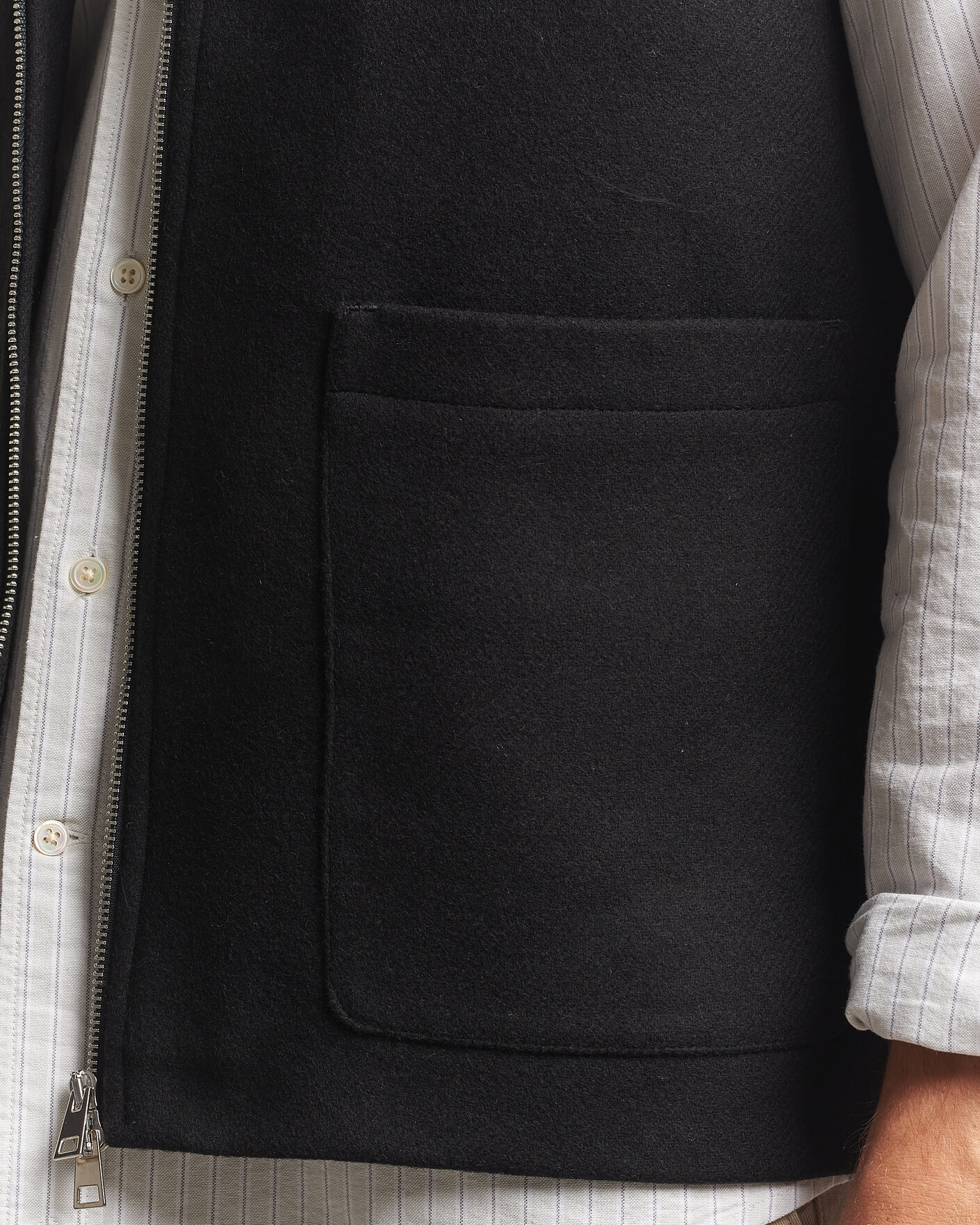 Herre | Vester | A Day's March | Canora Lined Wool Vest Black