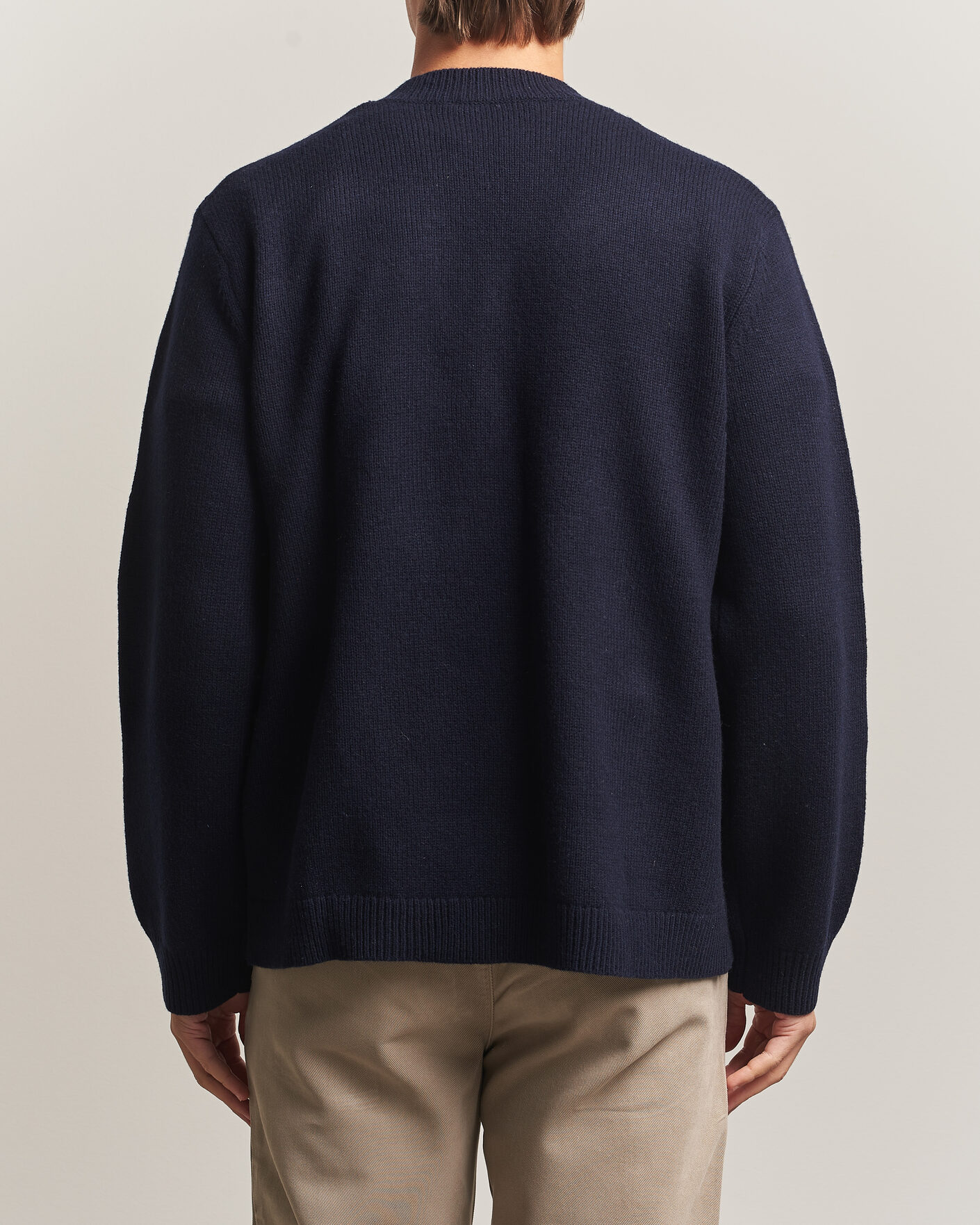 Herre | Gensere | A Day's March | Jarrow Lambswool Cardigan Navy