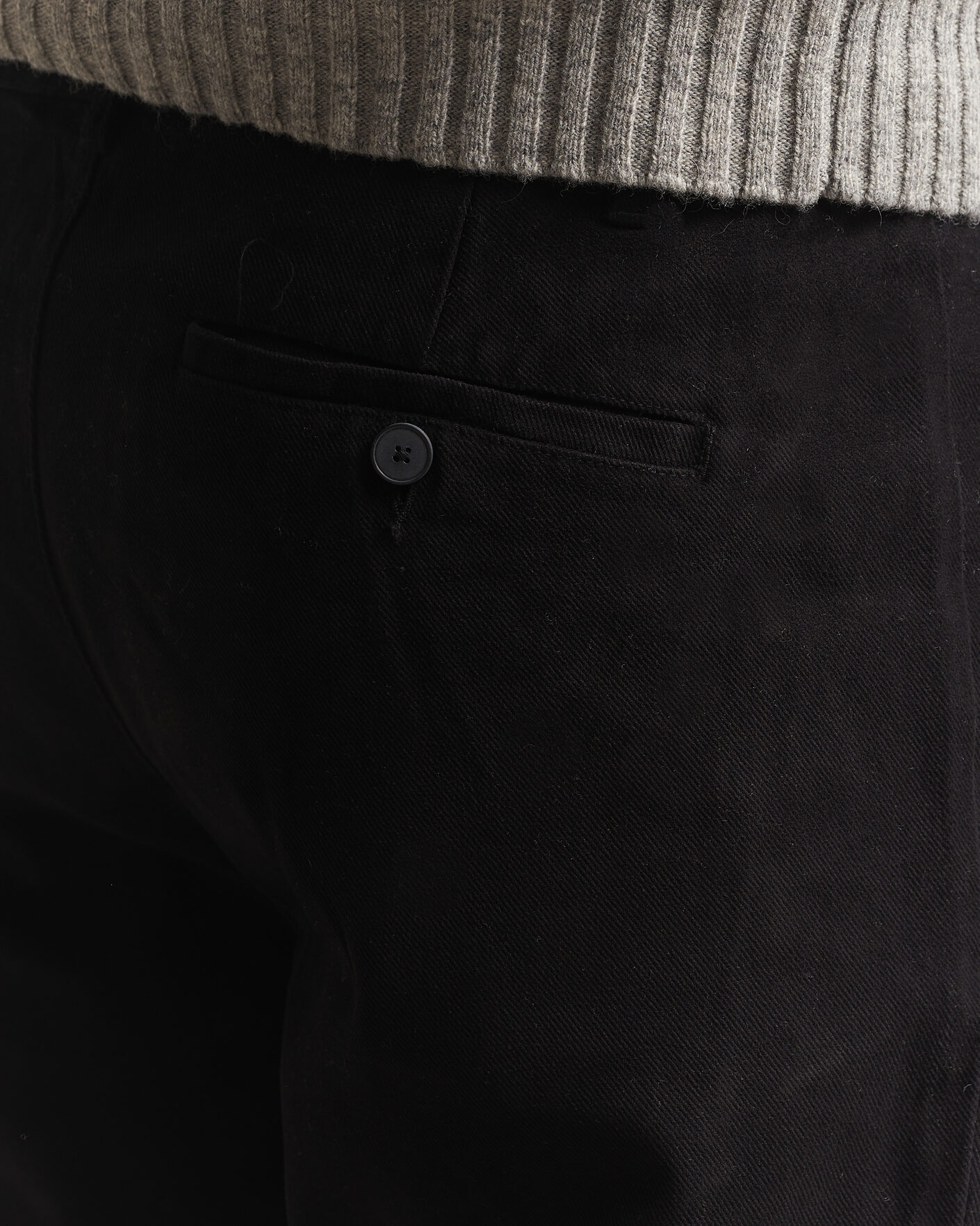Herre | Bukser | A Day's March | Miller Cotton/Lyocell Trousers Black
