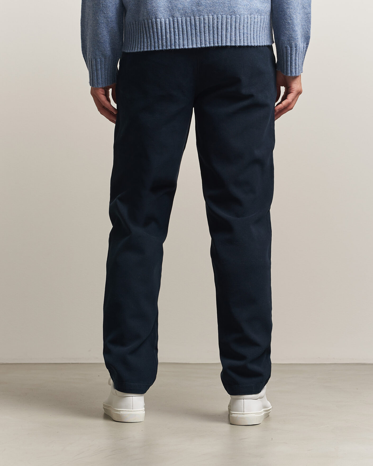Herre | Bukser | A Day's March | Miller Cotton/Lyocell Trousers Navy