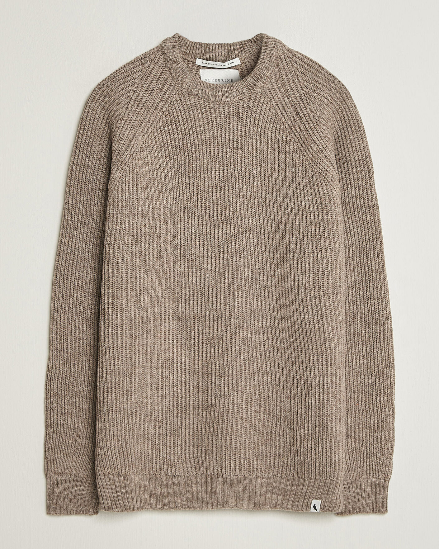 Herre | Gensere | Peregrine | Ford Knitted Wool Jumper Light Brown