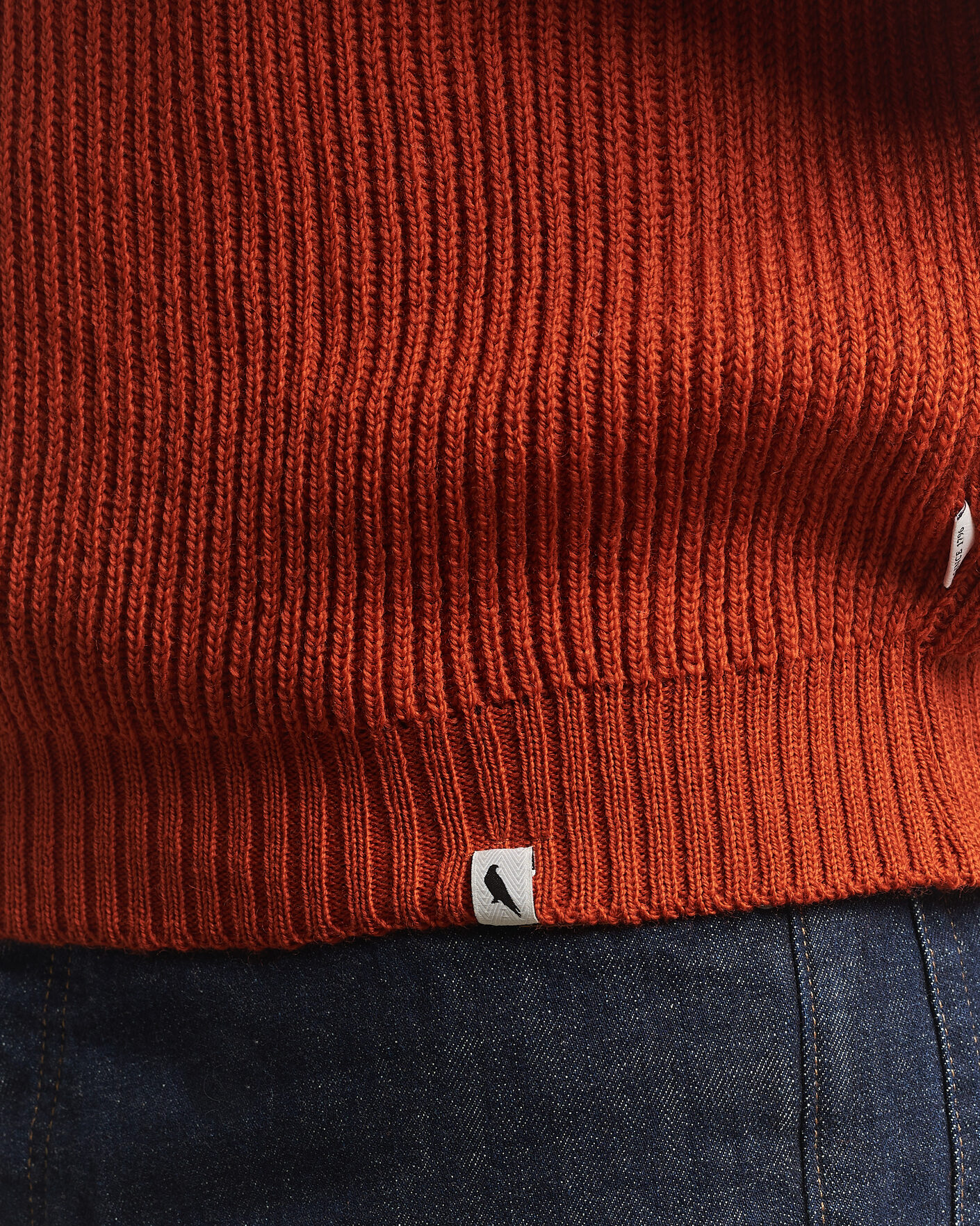 Herre | Gensere | Peregrine | Ford Knitted Wool Jumper Orange