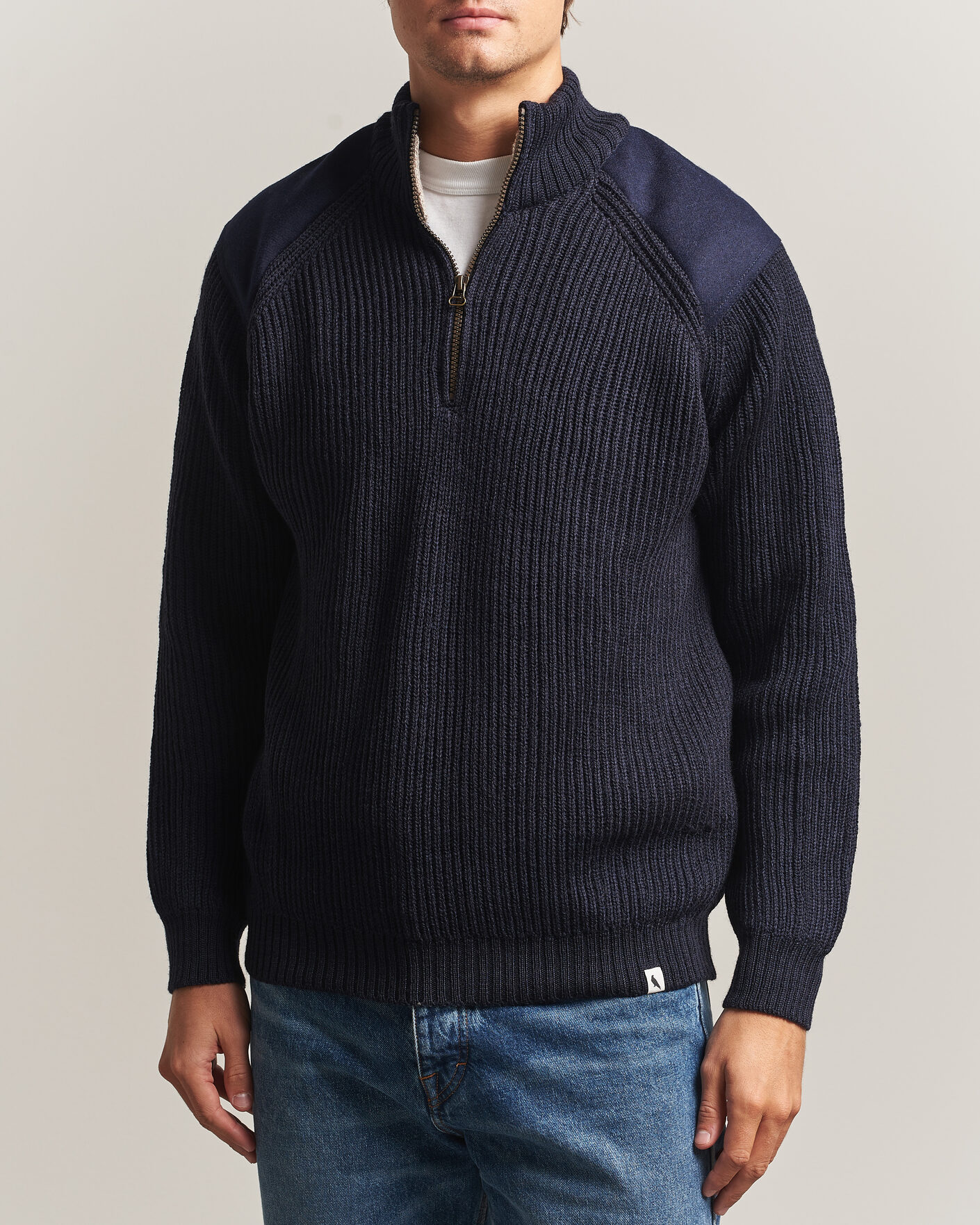 Herre | Gensere | Peregrine | Foxton Quarter Zip Jumperr Navy