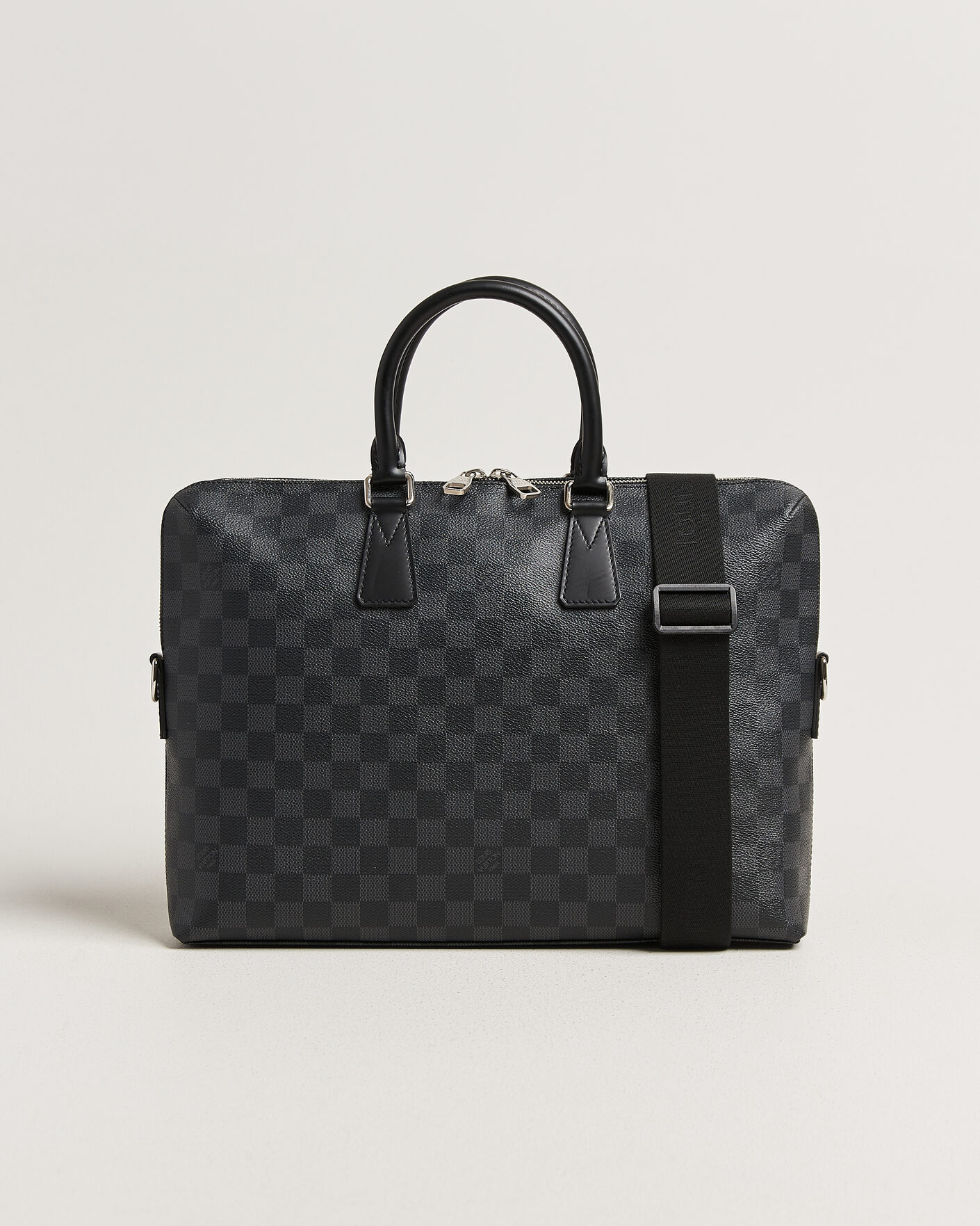 Herre | Pre-Owned & Vintage Bags | Louis Vuitton Pre-Owned | Porte Documents Bag Damier Graphite